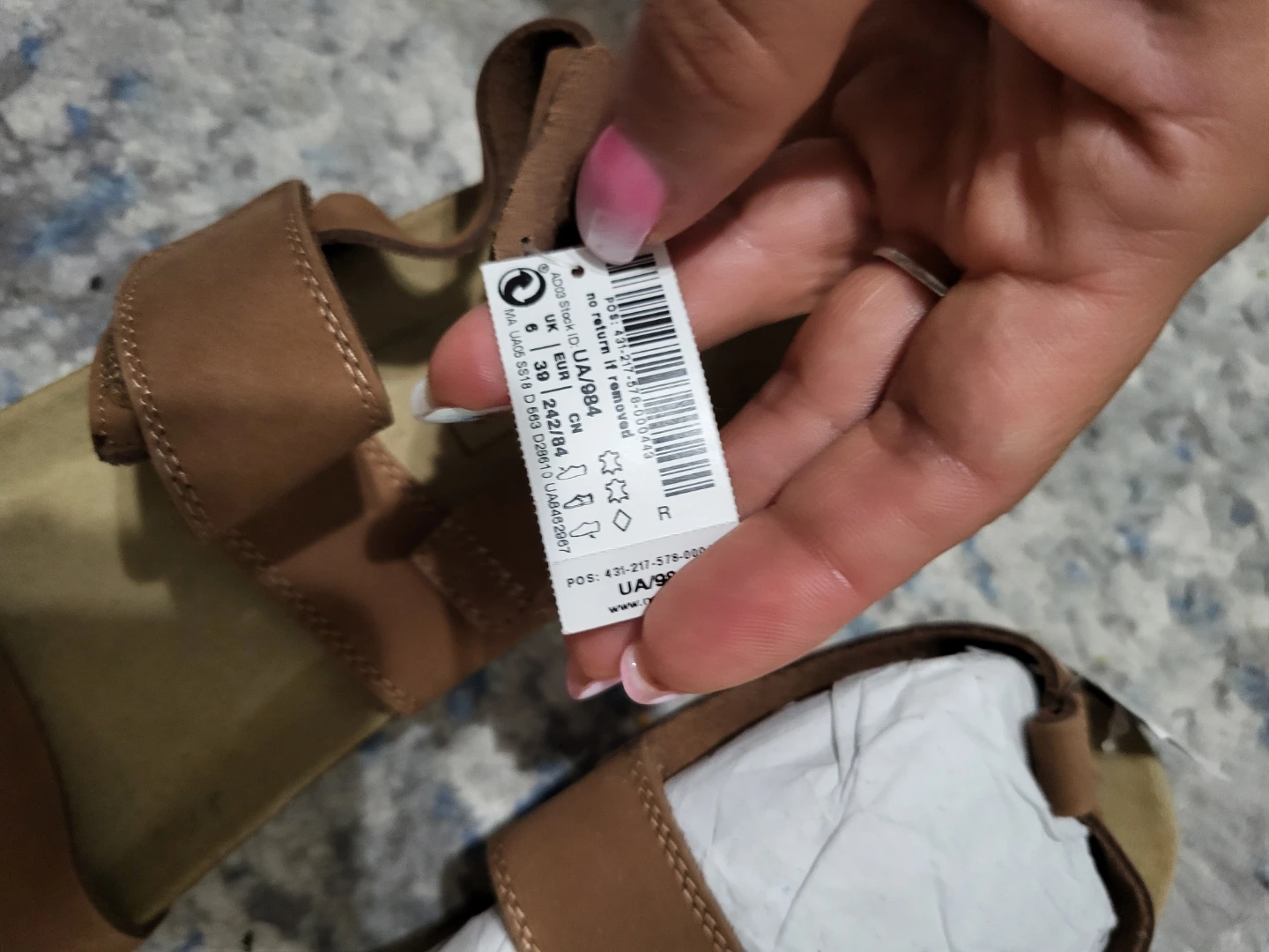 Brown Leather Next Sandals Size 8.5 - photo 3