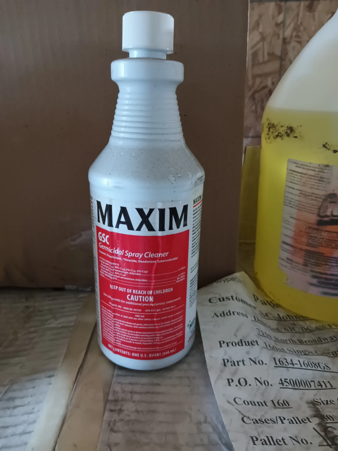 Maxim GSC Germicidal Spray Cleaner - 1 Quart