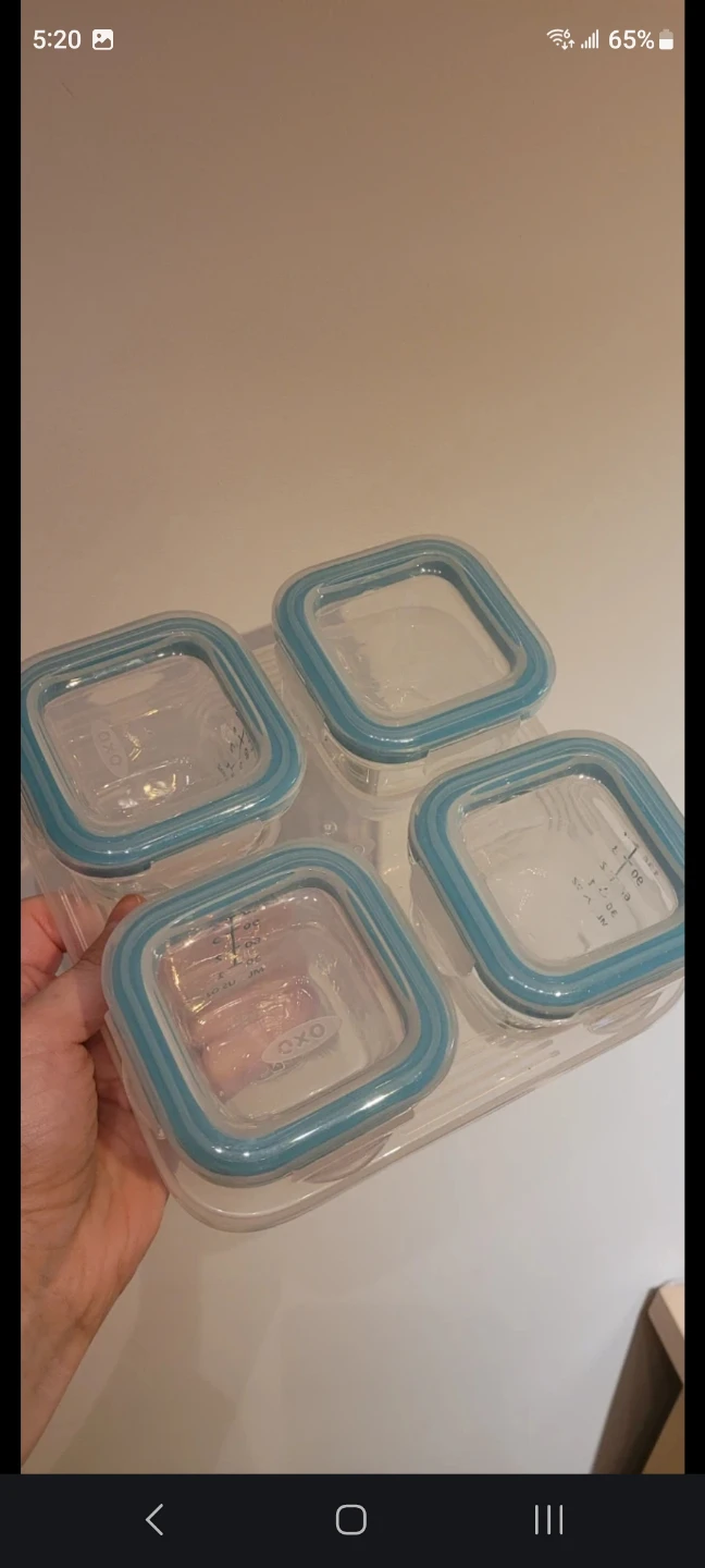 OXO Tot Glass Baby Food Blocks Containers (4 oz) - photo 2
