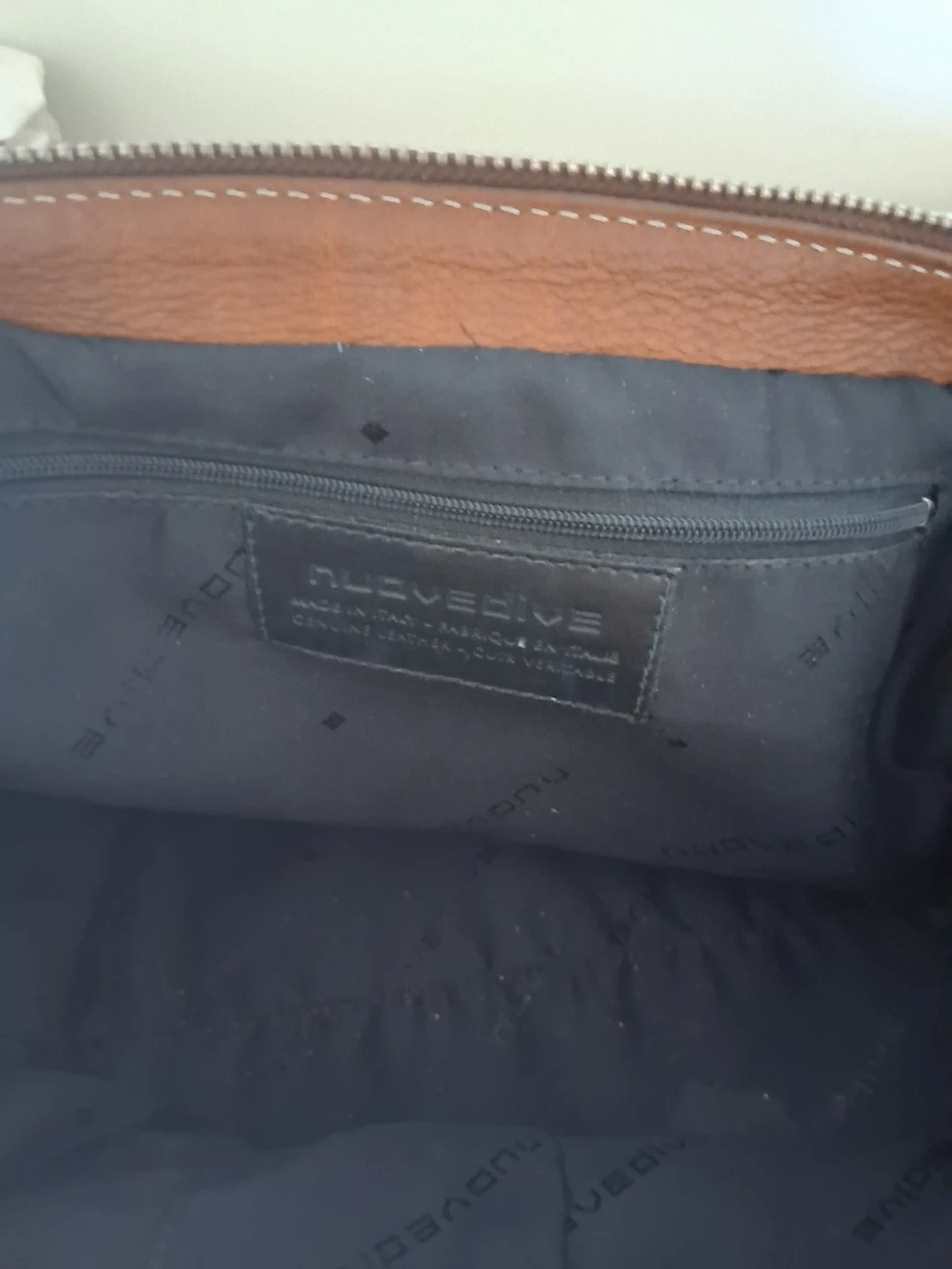 Nuovedive Brown Leather Shoulder Bag - photo 3