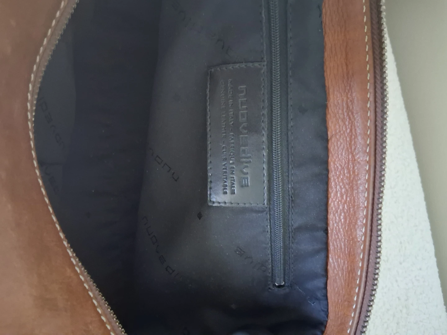 Nuovedive Brown Leather Shoulder Bag - photo 4