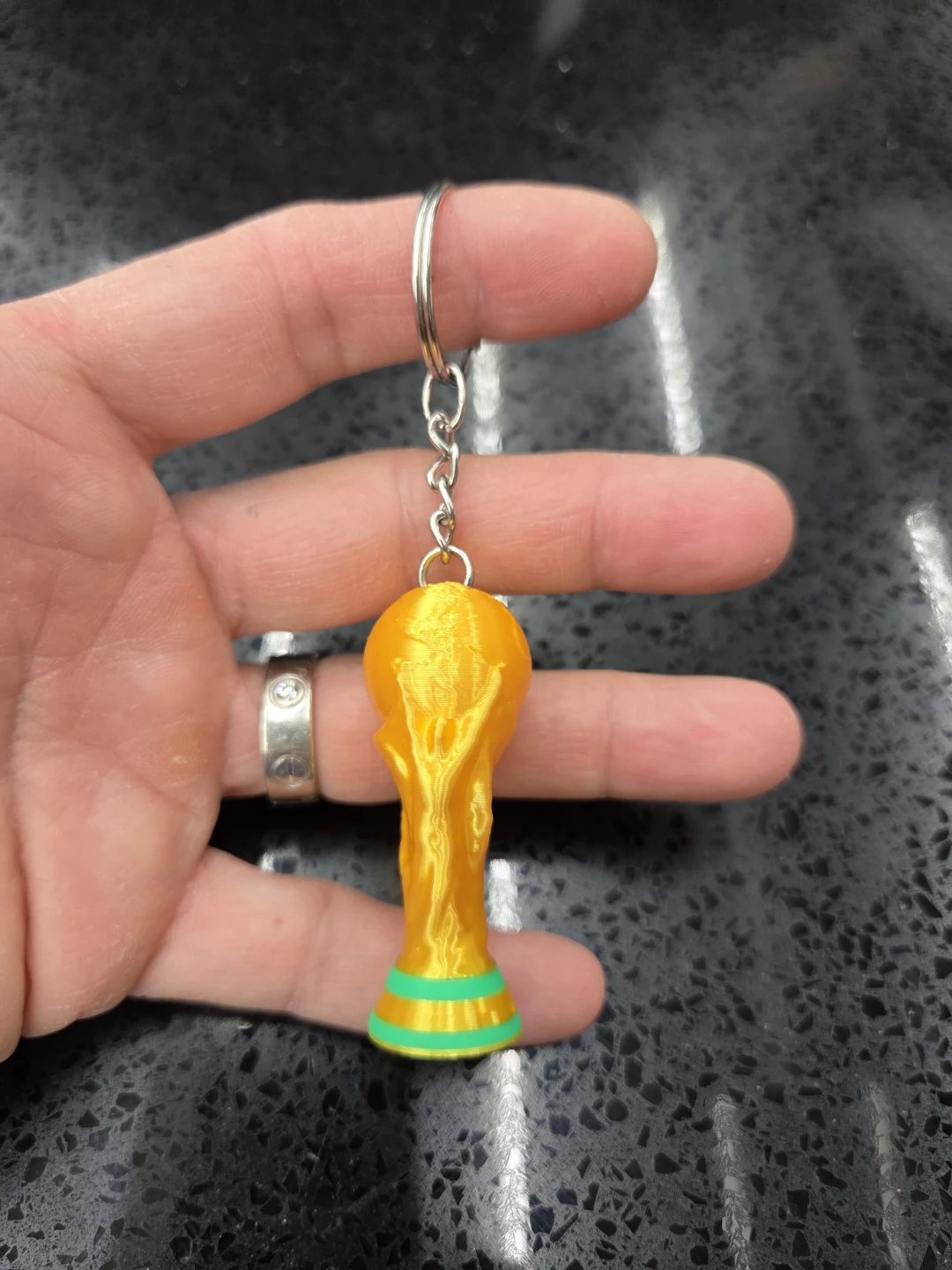World Cup Soccer Ball Keychains (Argentina, Germany, Brazil)