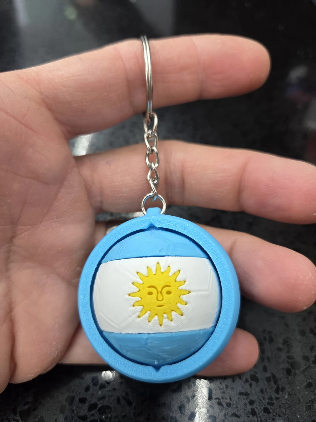 World Cup Soccer Ball Keychains (Argentina, Germany, Brazil) - photo 3