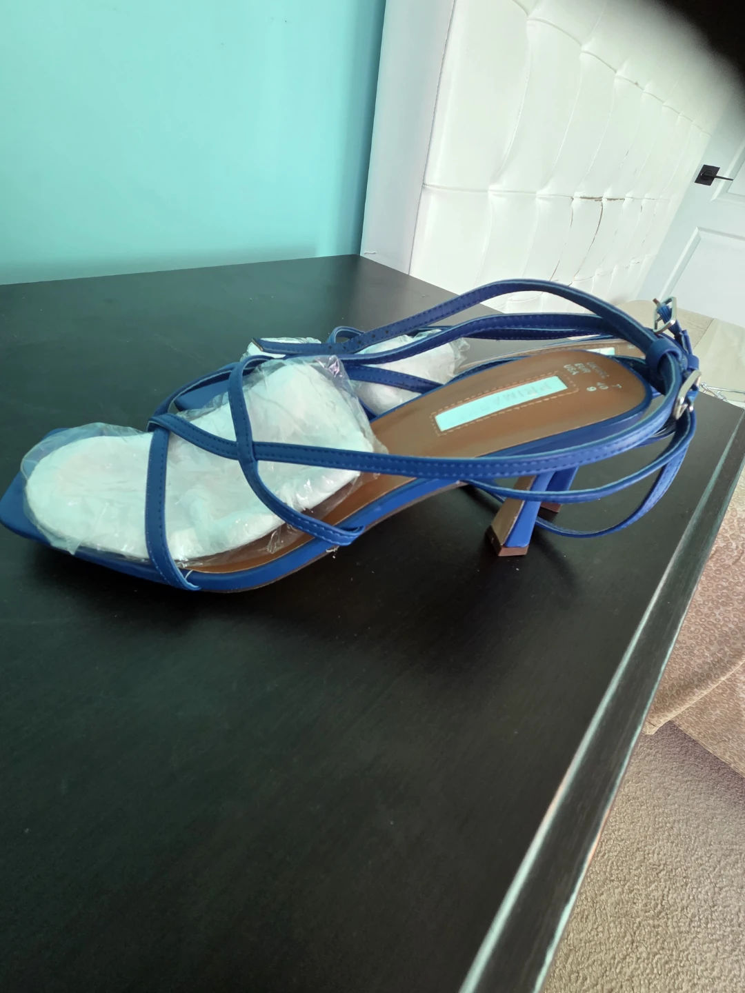 Blue strappy heels - photo 2