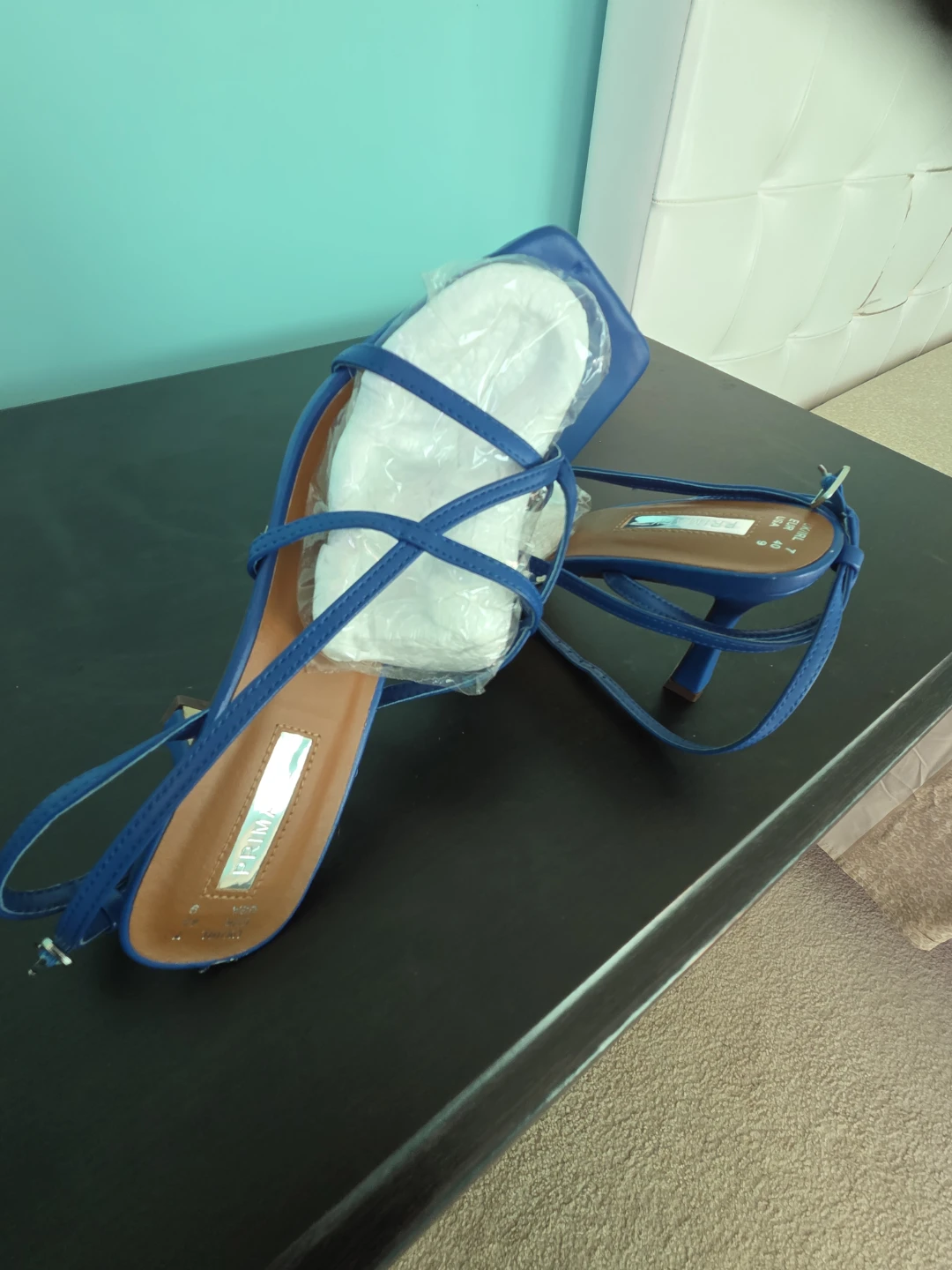 Blue strappy heels - photo 3
