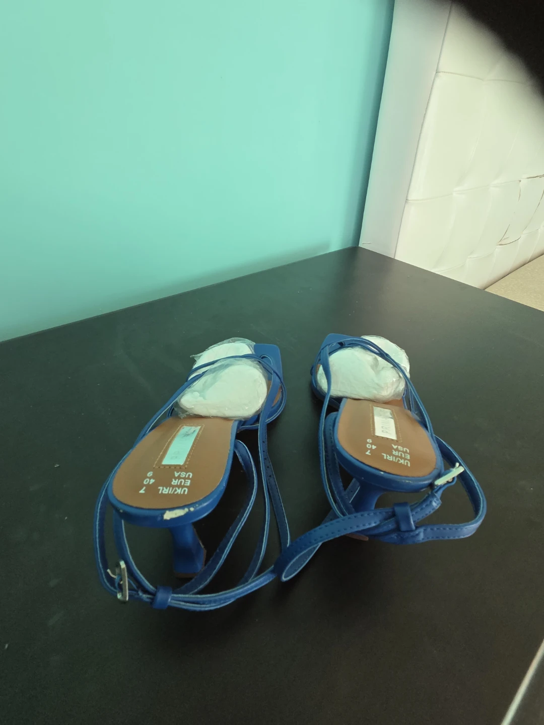 Blue strappy heels - photo 5