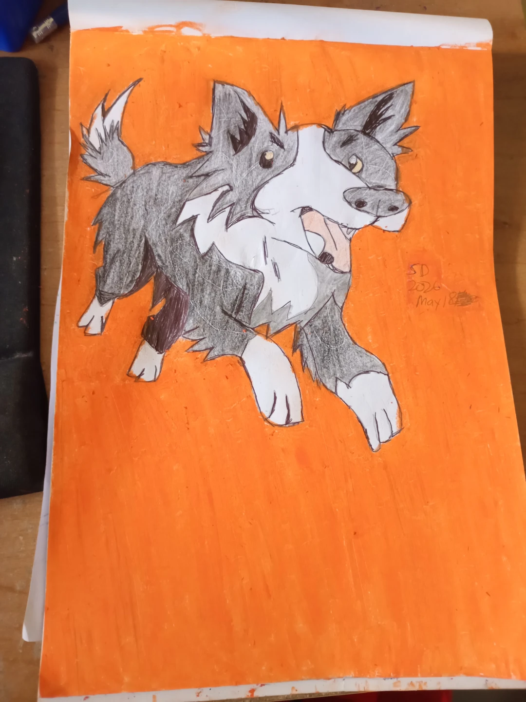 DOG-WOLF DRAWING BY CUSTOM ARTIST SHERWIN - photo 2