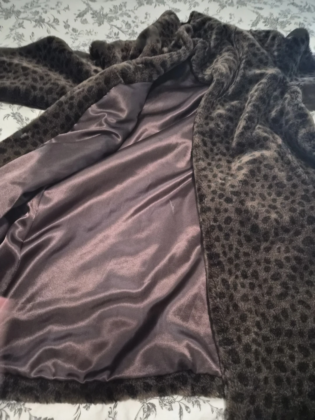 Faux Fur Leopard Print Coat - photo 3