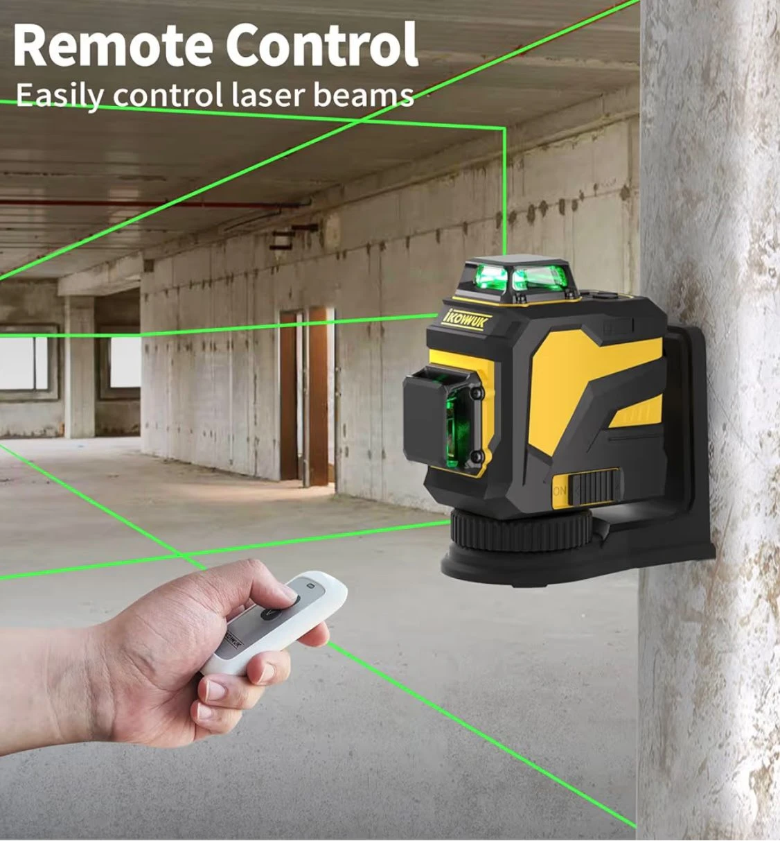iKOWUK 3.7V 5200mAh Rechargeable Laser Level with Remote - photo 4
