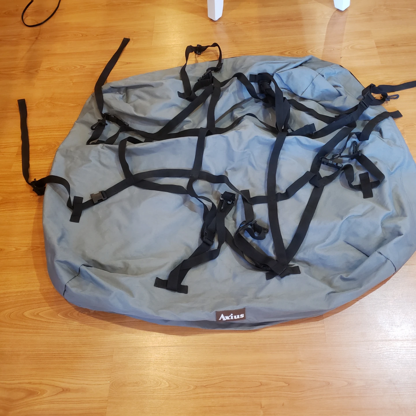 Axius Gray Duffel Bag with Straps for top of the car/suv