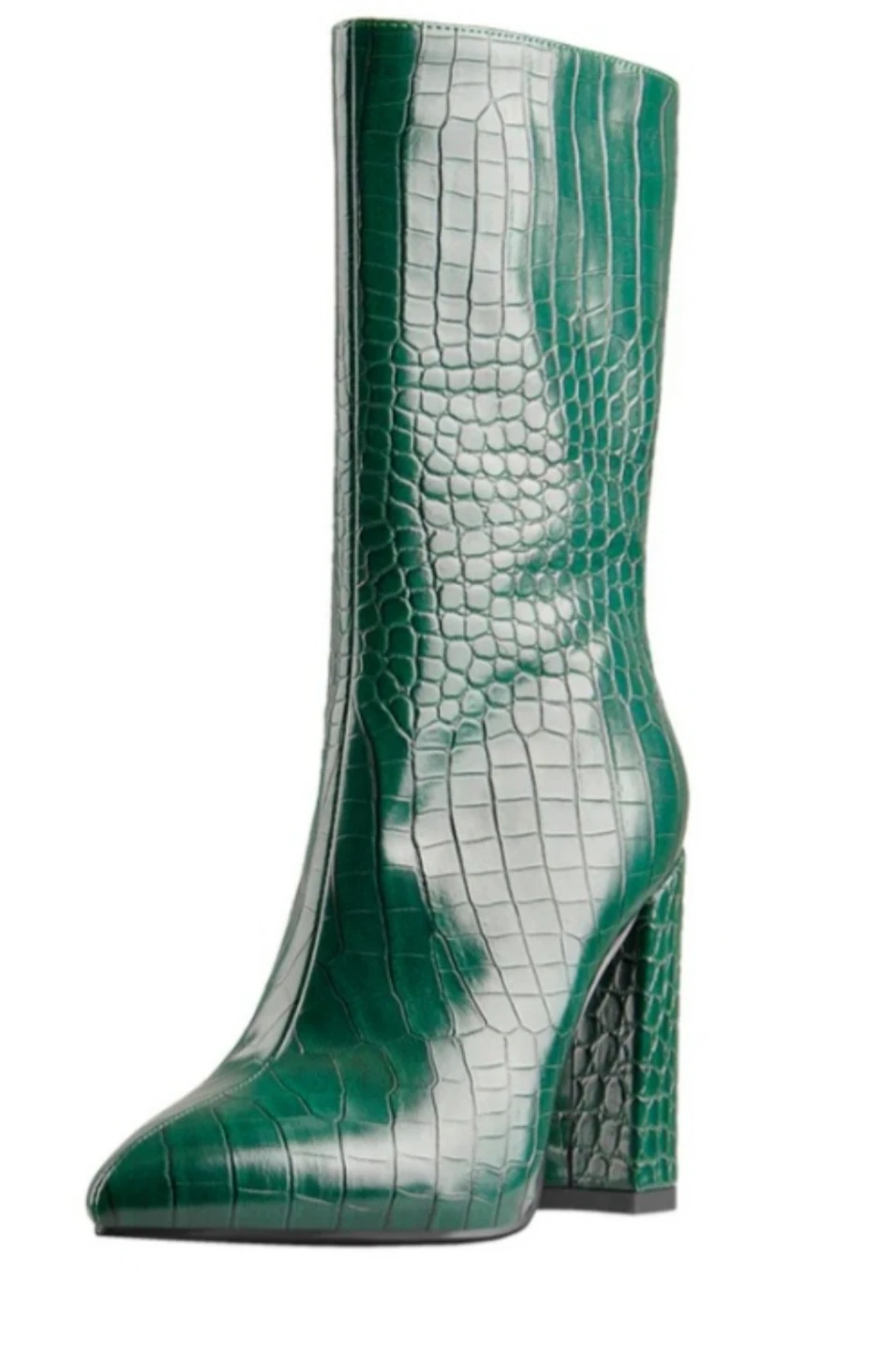 Brand new Women's High Heel  Lishann Crocodile Skin Color Green