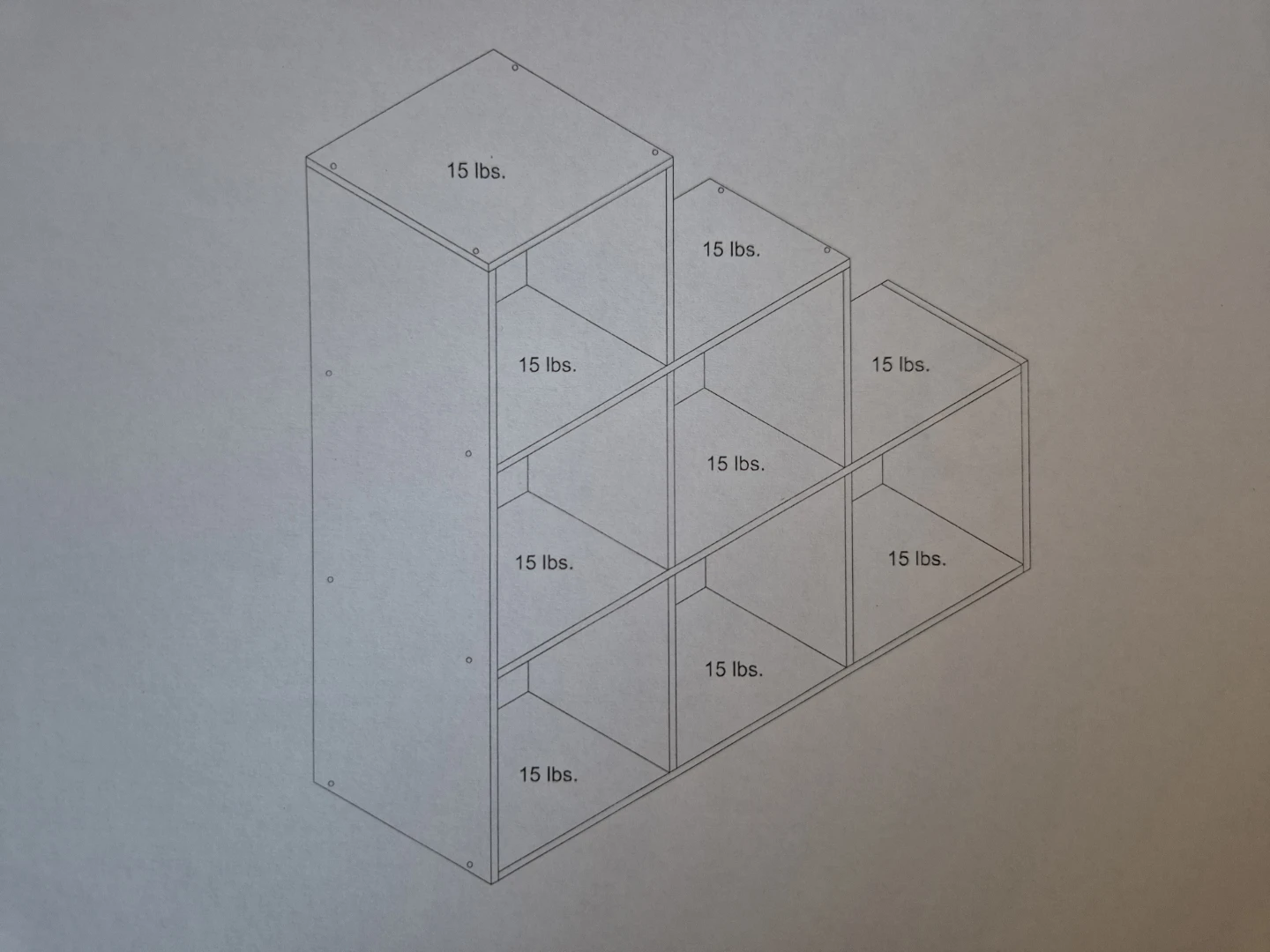 3-2-1 Cube Organizer Shelf - Moving Sale - photo 4