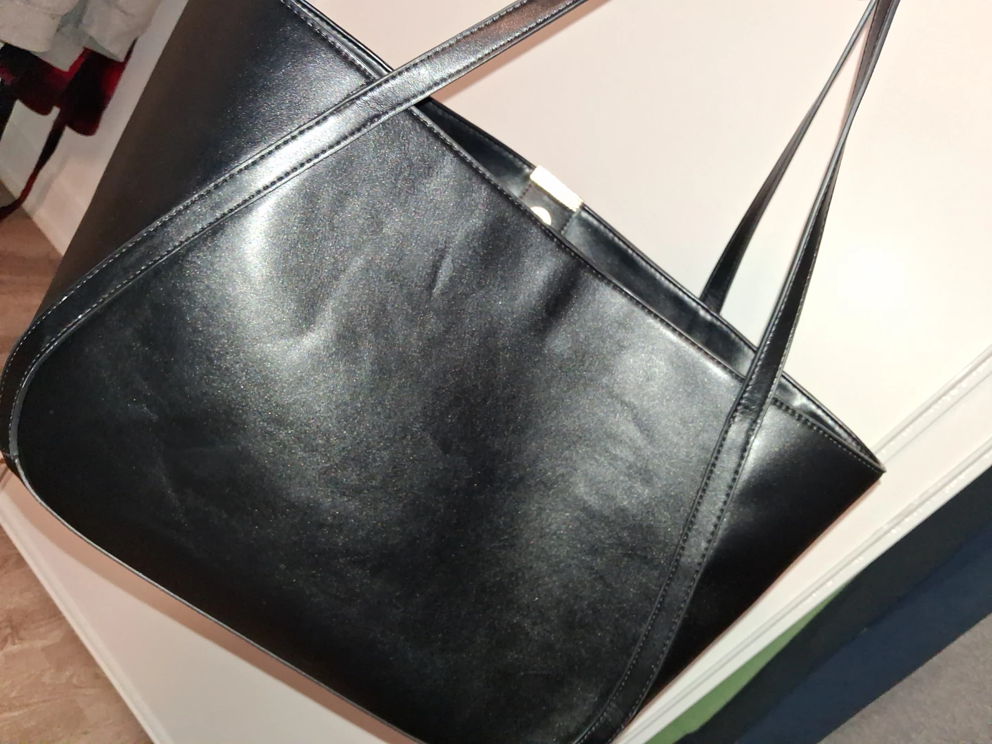 Black Tote Bag with "Cavalli" Logo - photo 2