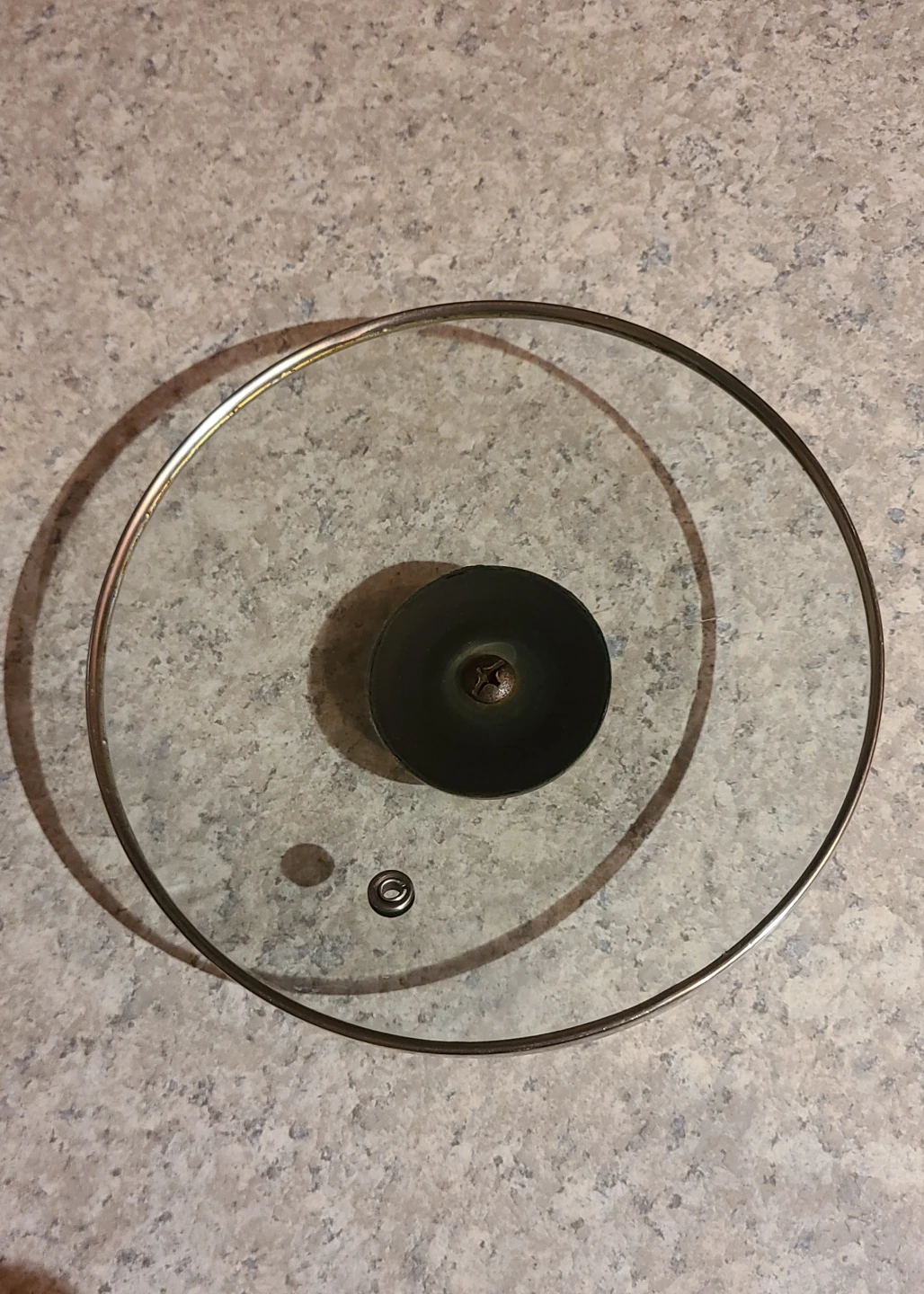 Glass Pot Lid with Metal Rim - photo 2