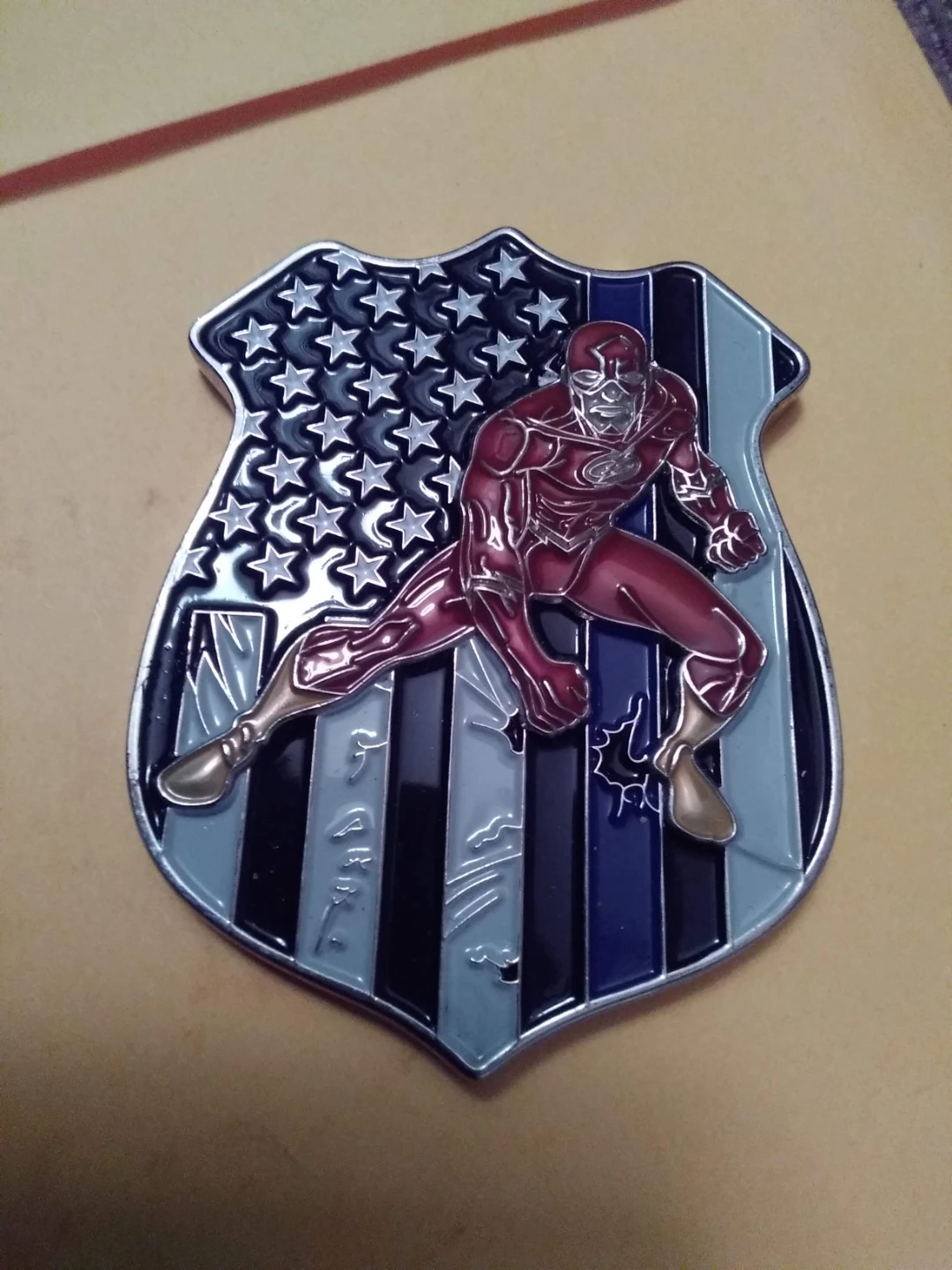 Flash Thin Blue Line Challenge Coin - photo 3