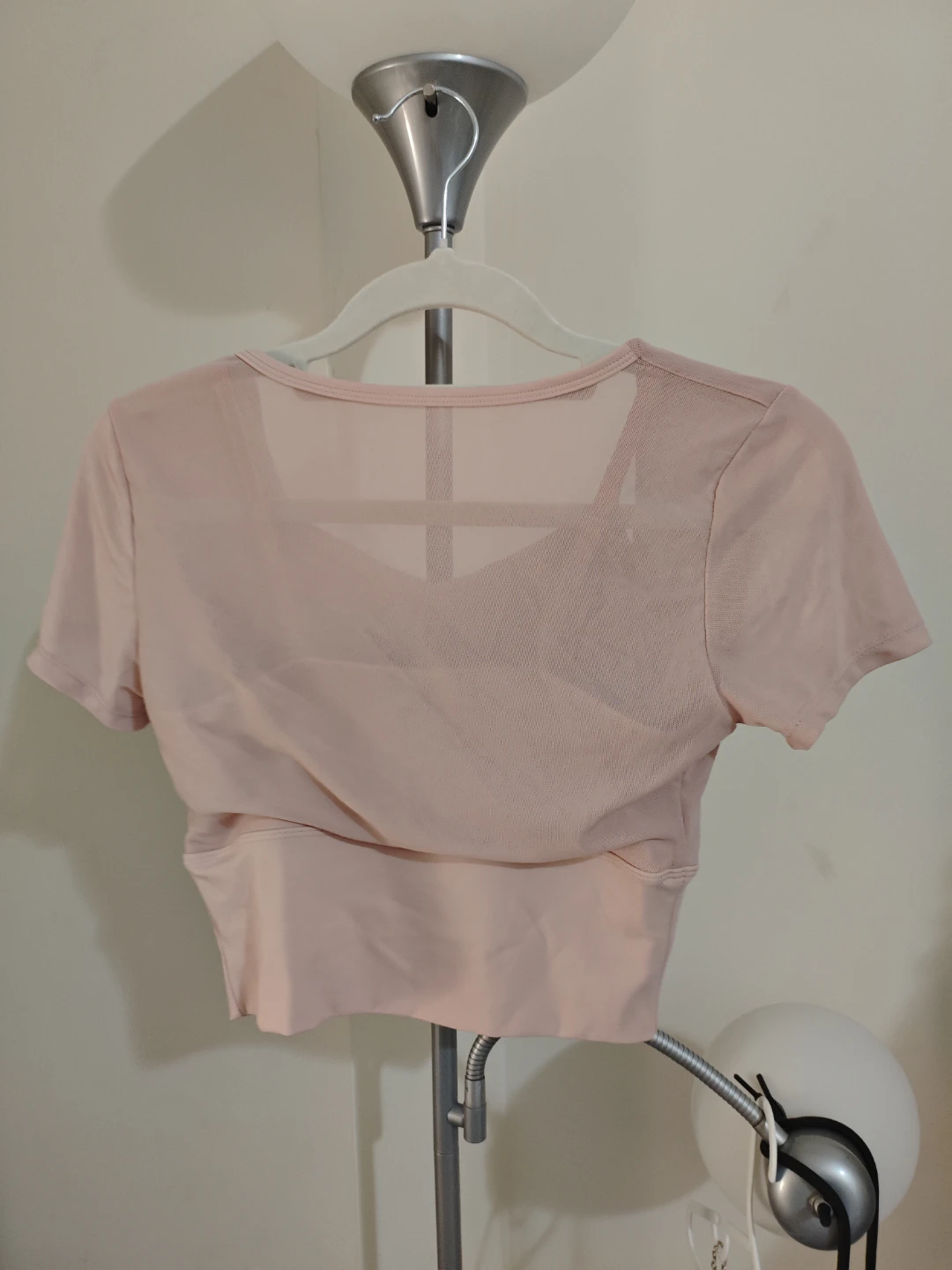 korean/chinese fashion pink mesh athletic top (size XS/S) - photo 2