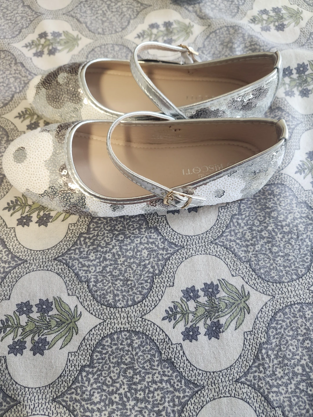 Biscotti Collection Silver Sequin Mary Jane Shoes - photo 3