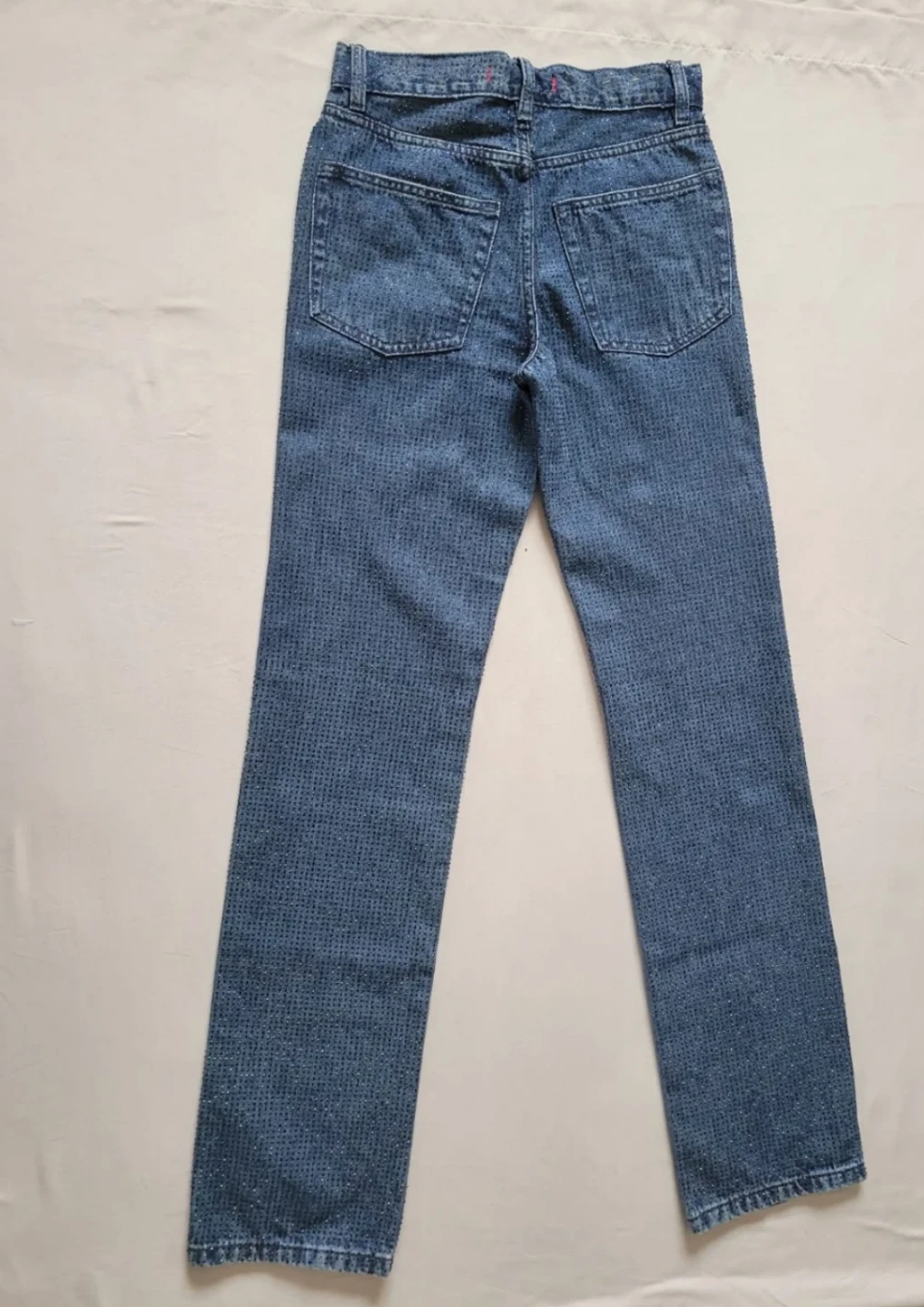 ZARA ZW COLLECTION BOOTCUT HIGH WAIST RHINESTONE JEANS - photo 2