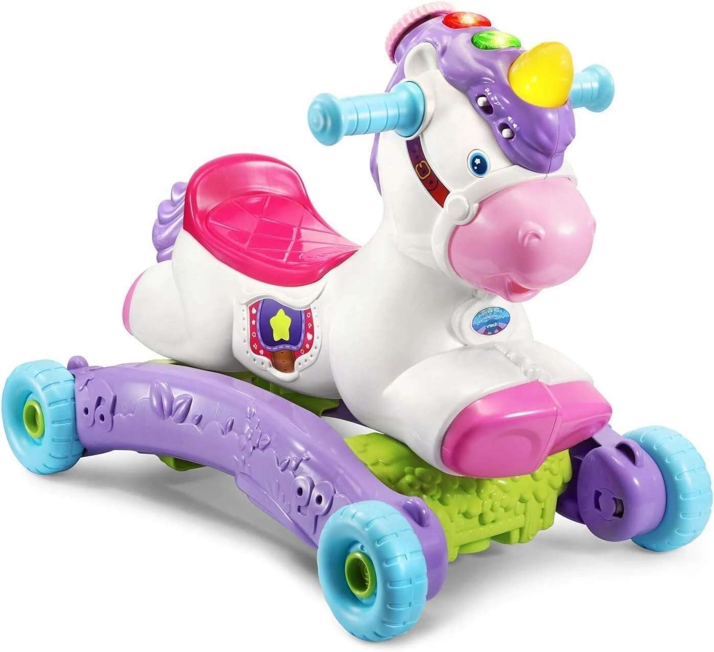 VTech Prance & Rock Learning Unicorn Ride-On Toy