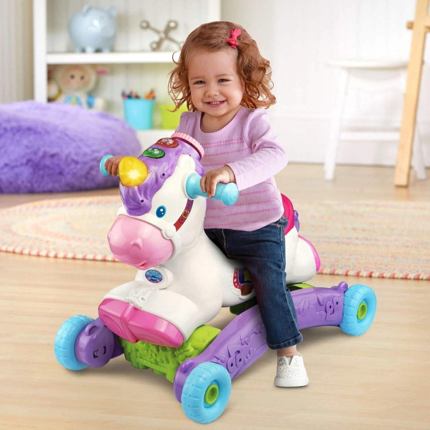 VTech Prance & Rock Learning Unicorn Ride-On Toy - photo 4
