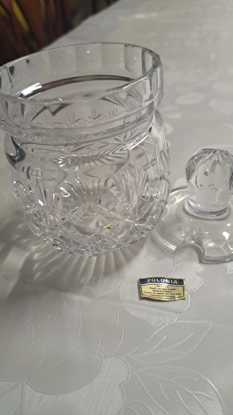 Polonia Hand Cut Lead Crystal Jar - photo 2