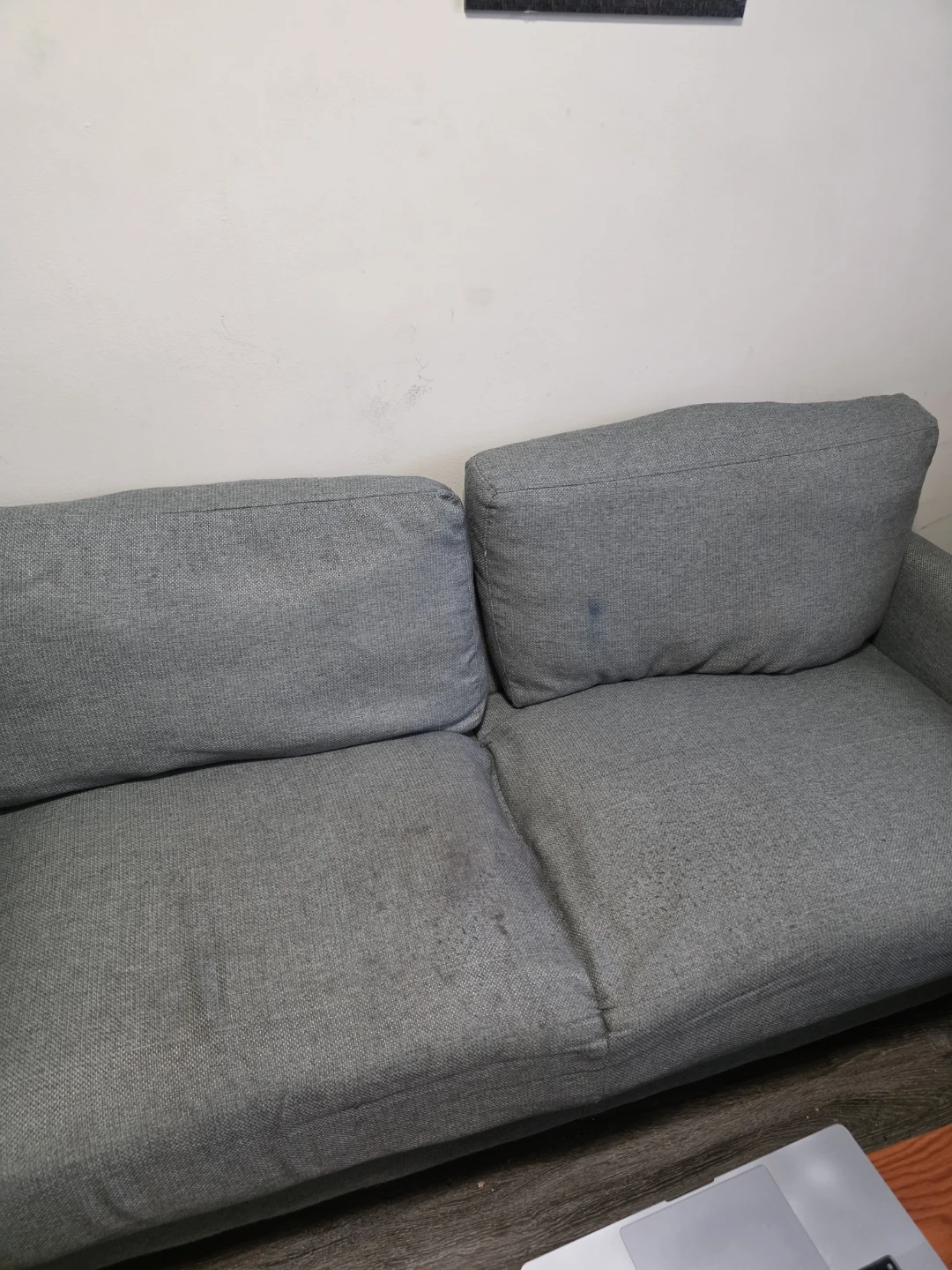 Grey Fabric Sofa with Reversible Chaise - photo 4
