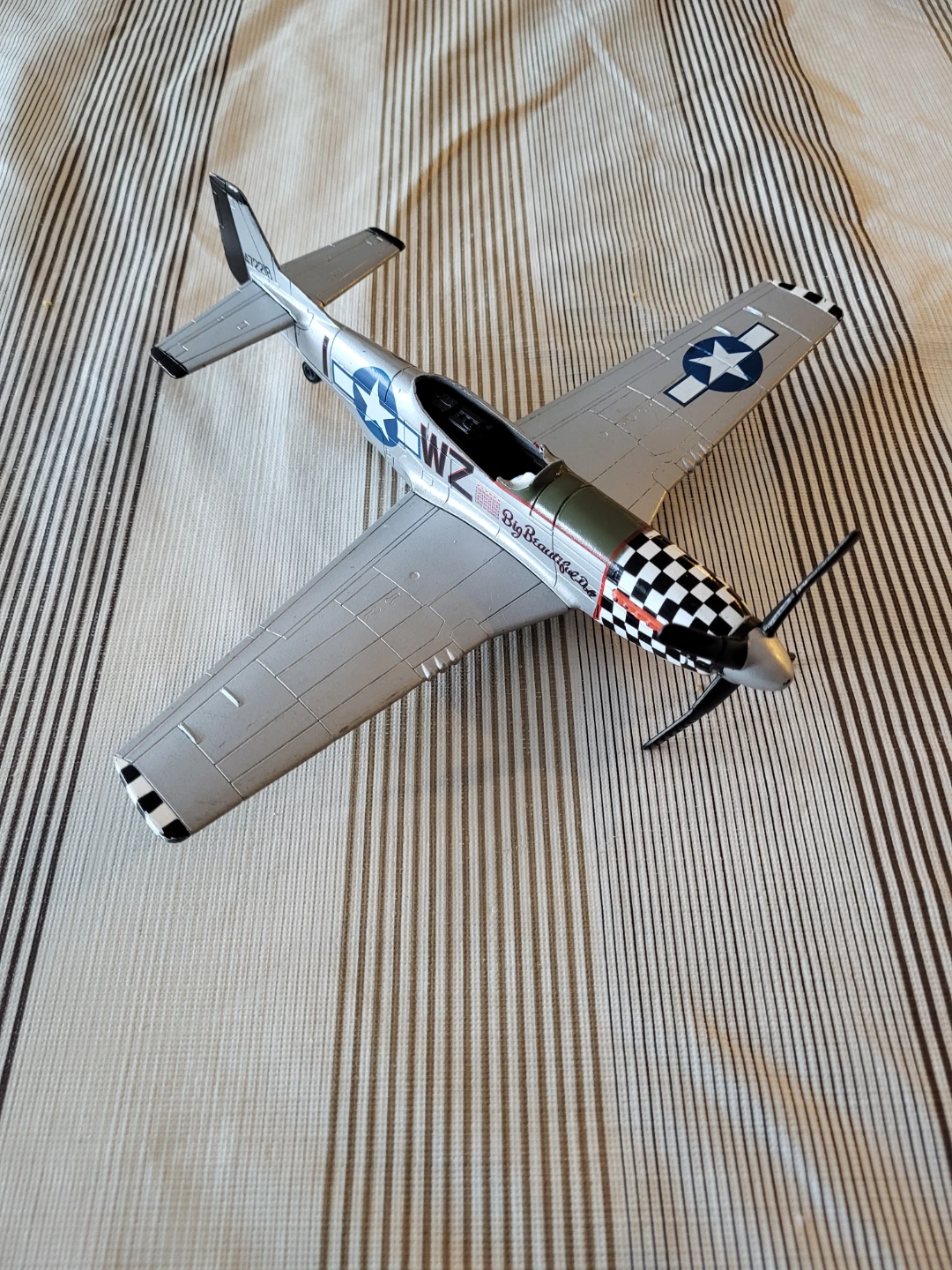 P-51 Mustang Metal Model Airplane