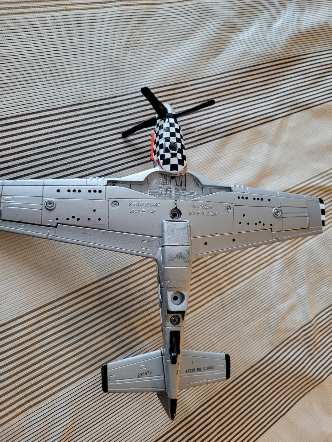 P-51 Mustang Metal Model Airplane - photo 4
