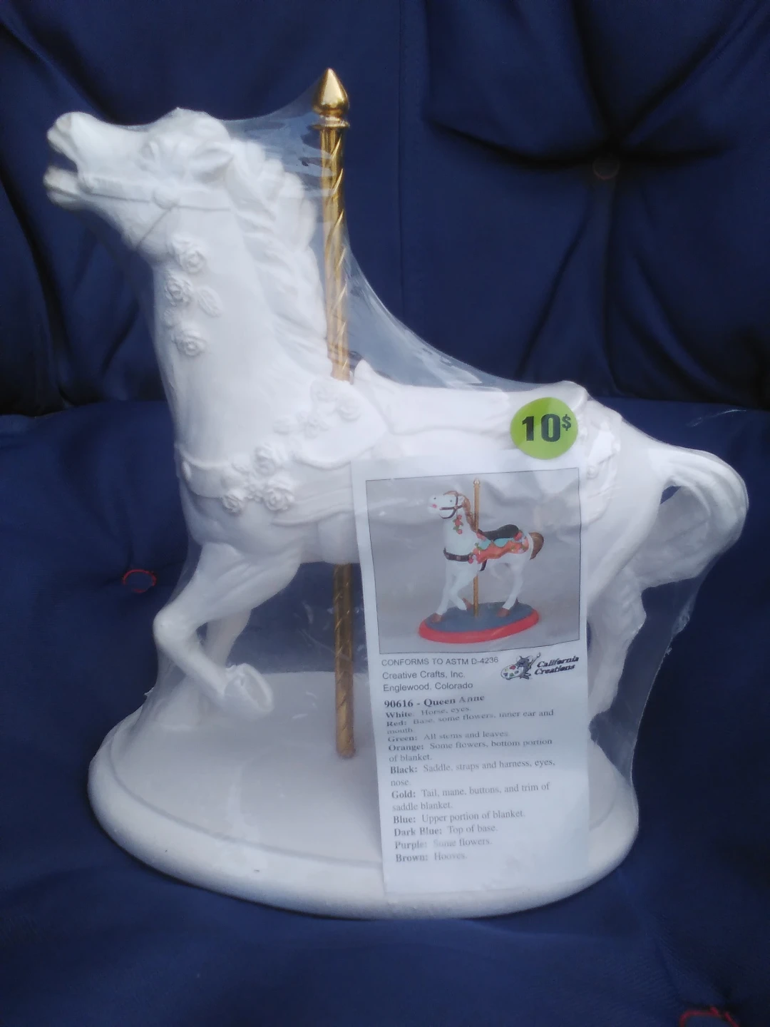 California Creations Queen Anne Carousel Horse Figurine - photo 3