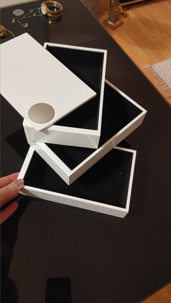 White Jewellery Box with Drawers
