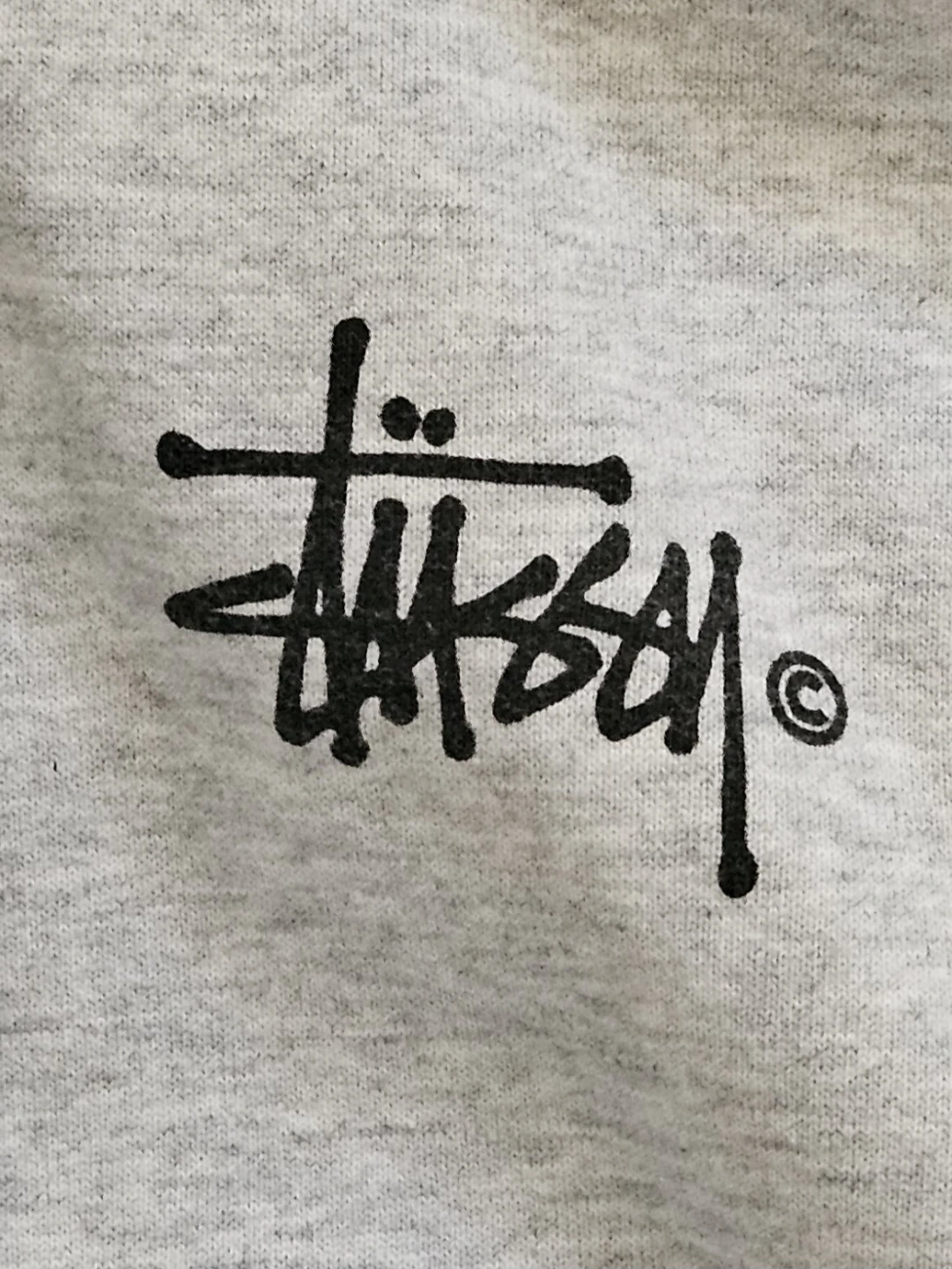 Authentic Stussy Ash Heather Grey Men's Pullover Hoodie - photo 4