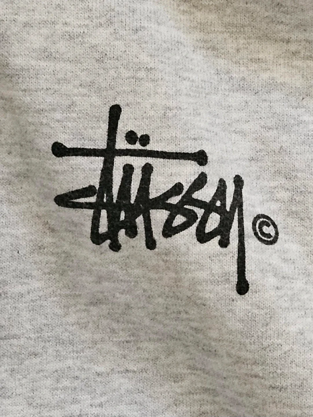 Authentic Stussy Ash Heather Grey Men's Pullover Hoodie - photo 4
