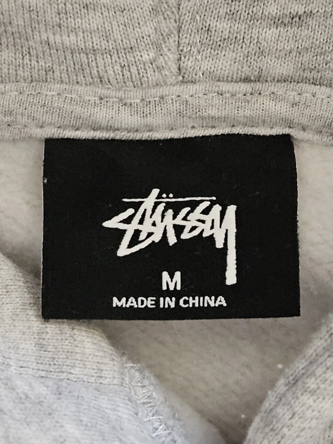 Authentic Stussy Ash Heather Grey Men's Pullover Hoodie - photo 5