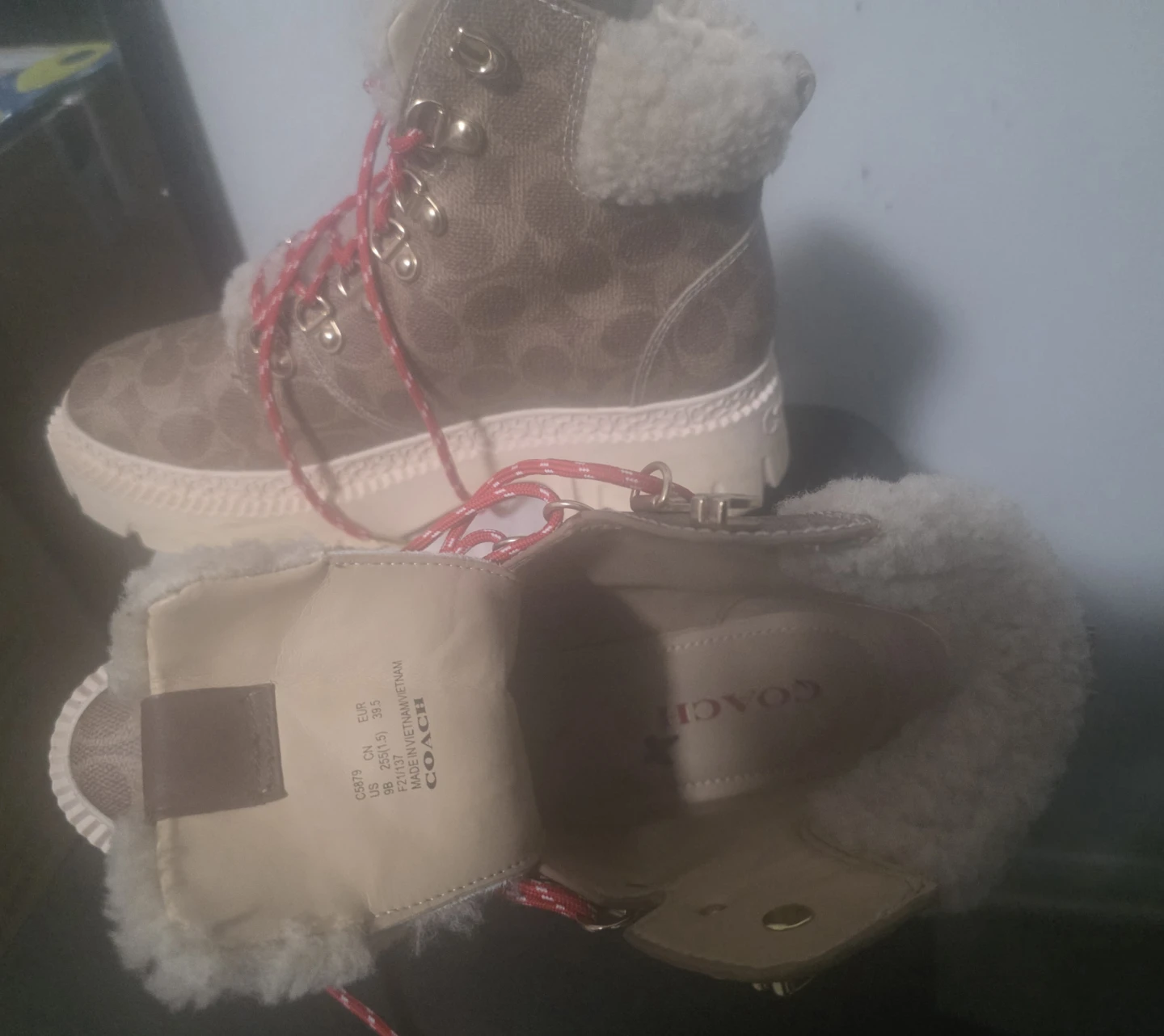 Coach Signature Shearling Lined Boots - photo 3