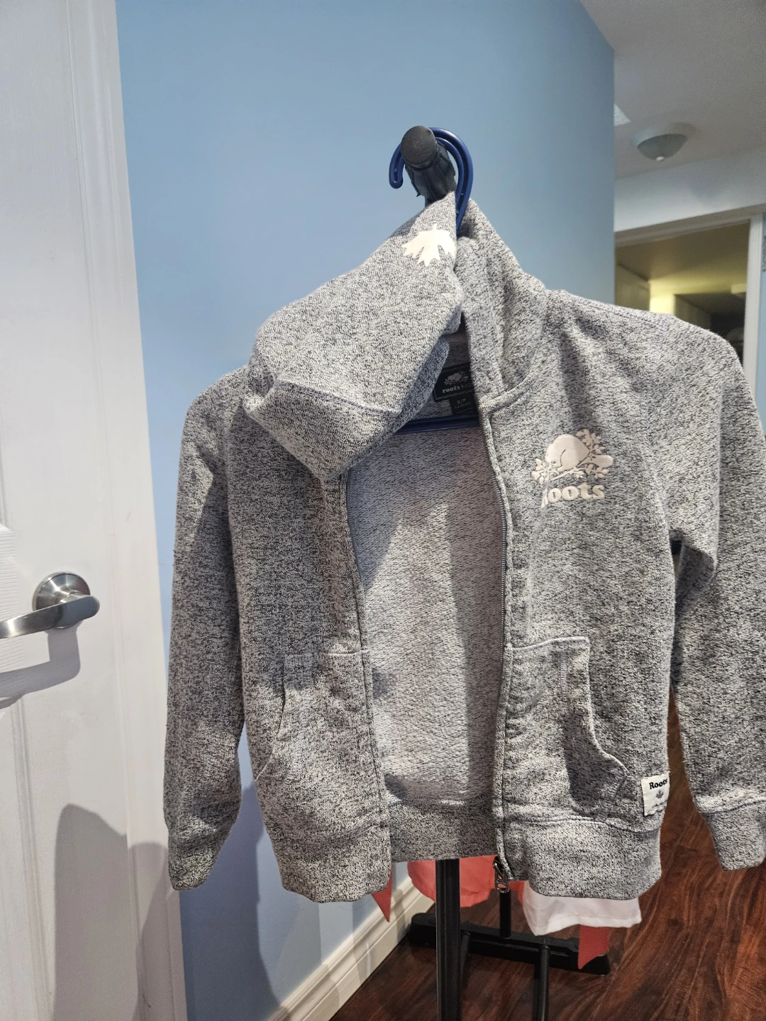 Roots Kids Grey Zip-Up Hoodie