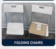 White Folding Chairs (Set of 2)