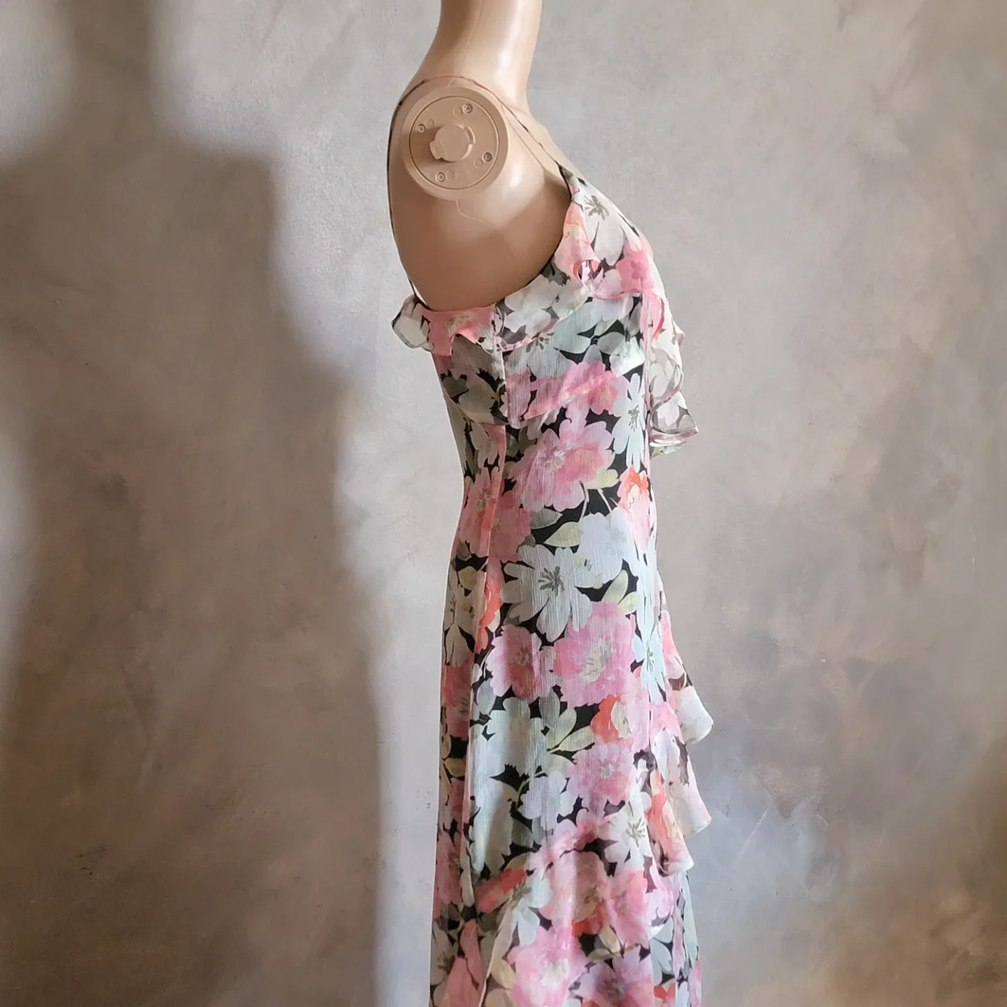 Zara Floral Ruffle Maxi Hi-low Slip Dress - photo 4