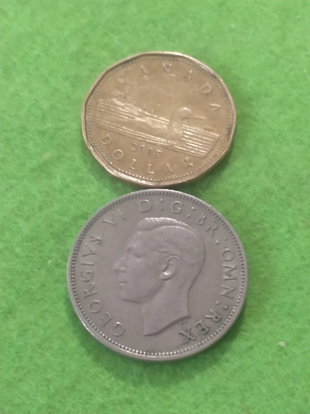 Nice 1948 England 1 florin (2 shillings) copper nickel coin - photo 4