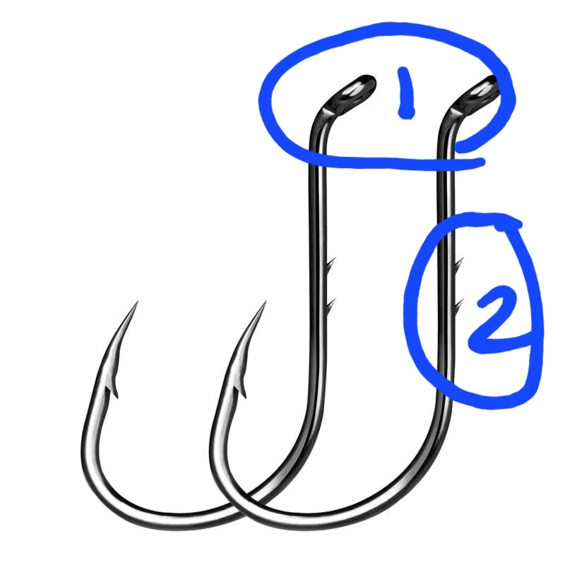 Porgy Hooks Size 1/0 - 25 pcs - photo 2