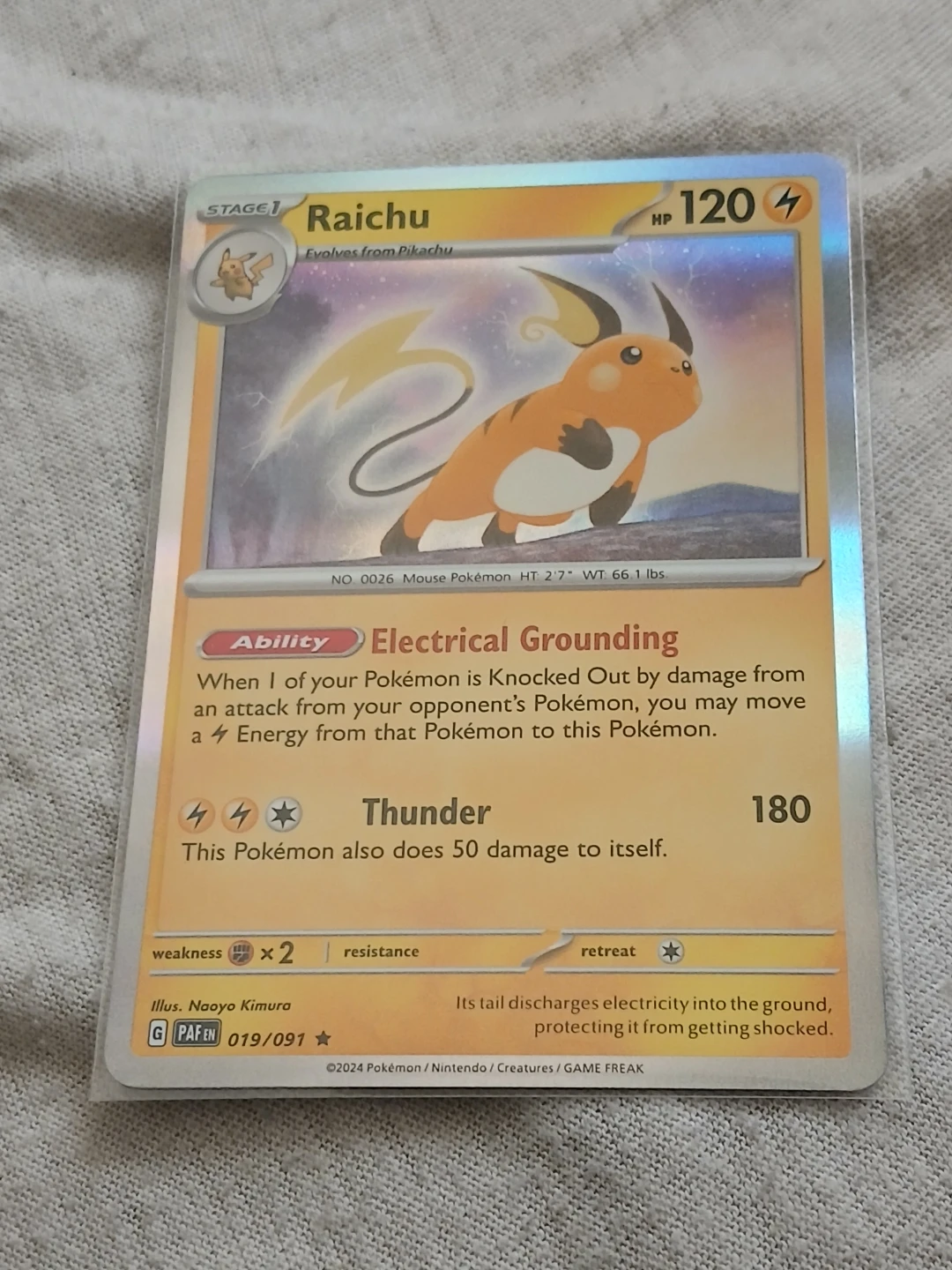 2024 Raichu Pokémon Card