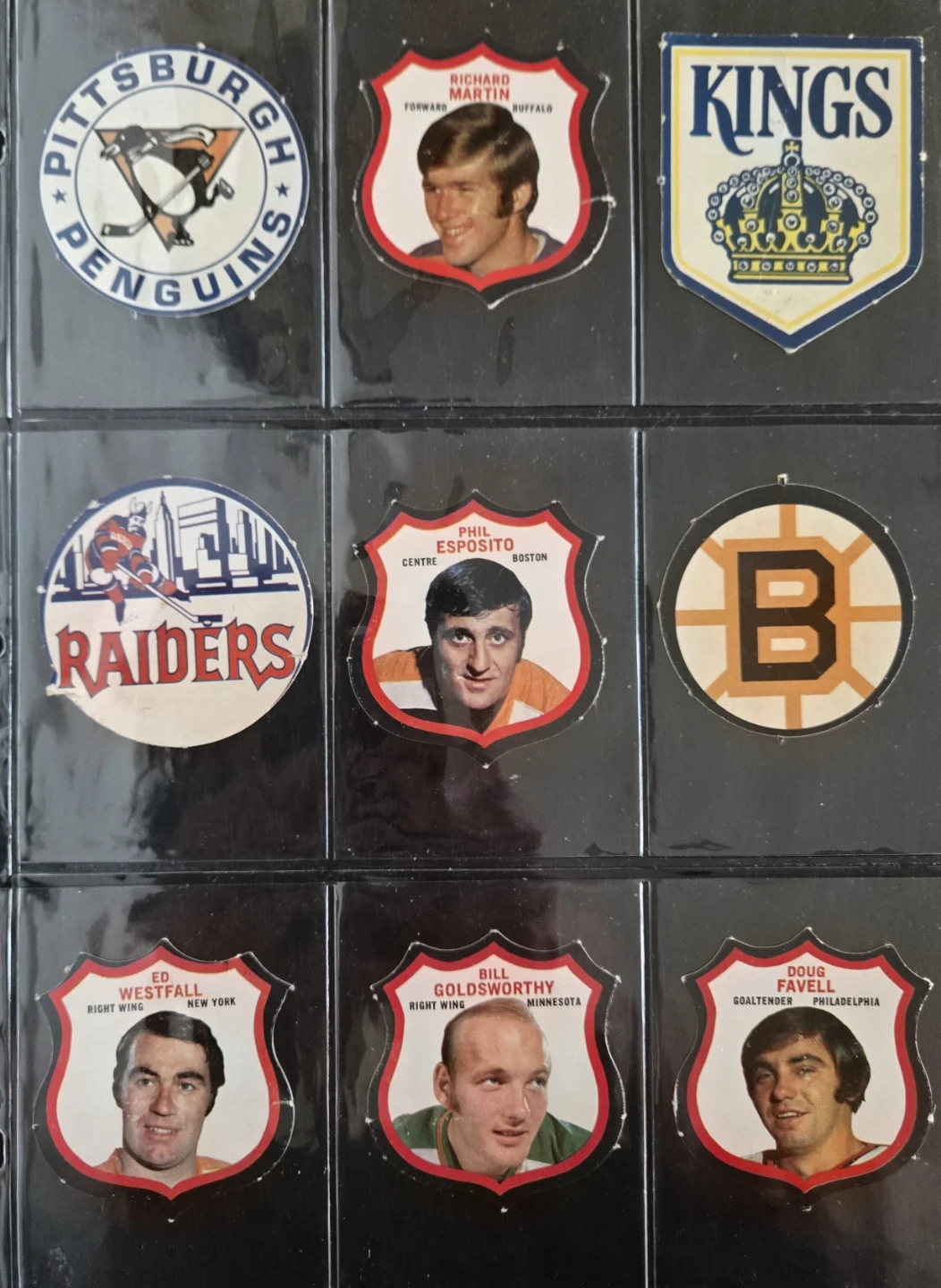 Vintage 1972/73 OPC Inserts (9) WHA Raiders (SP) Esposito - photo 2