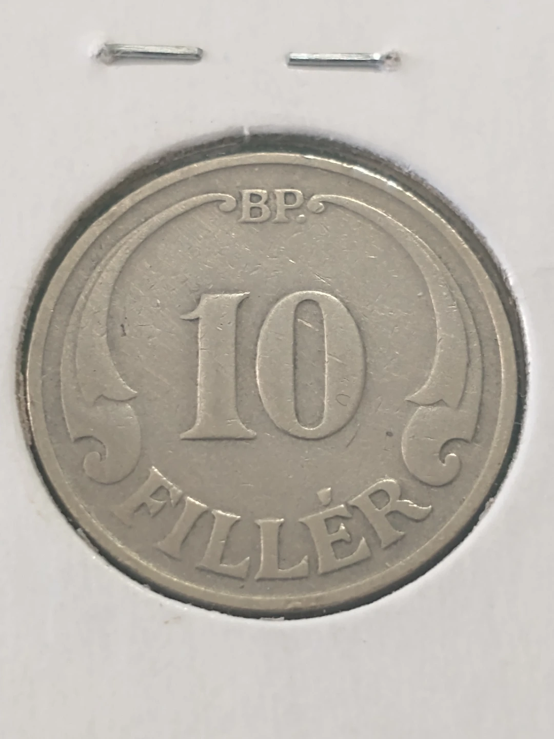 Beautiful 1926 Hungary 10 Filler Coin - photo 3