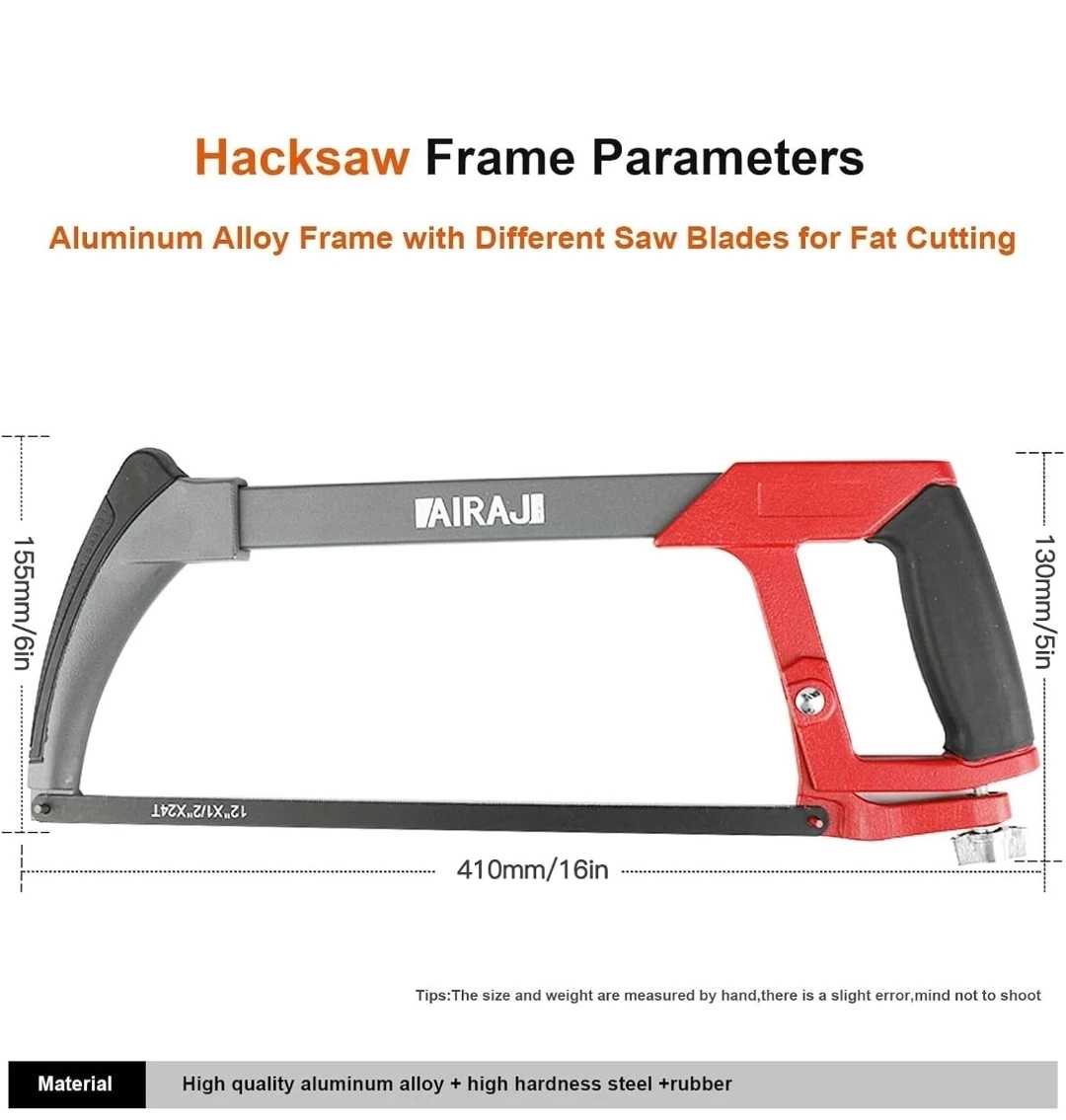 12 inch Adjustable Hacksaw Frame Set with 9 Blades - photo 2