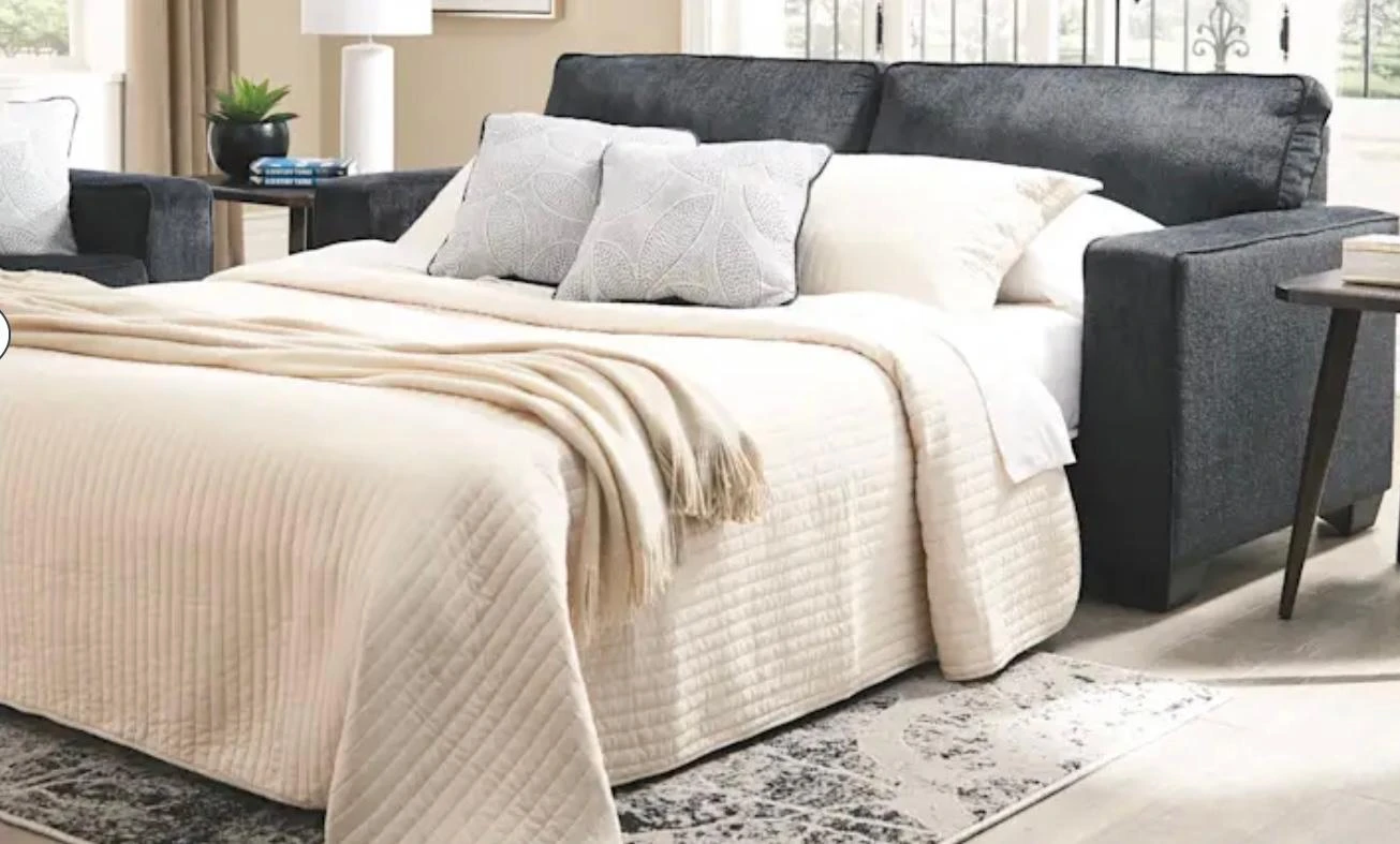Dark Grey King Size Sofa Bed with Pillows - photo 4