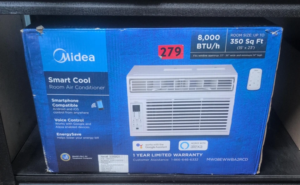 Midea Smart Cool 8,000 BTU Room Air Conditioner