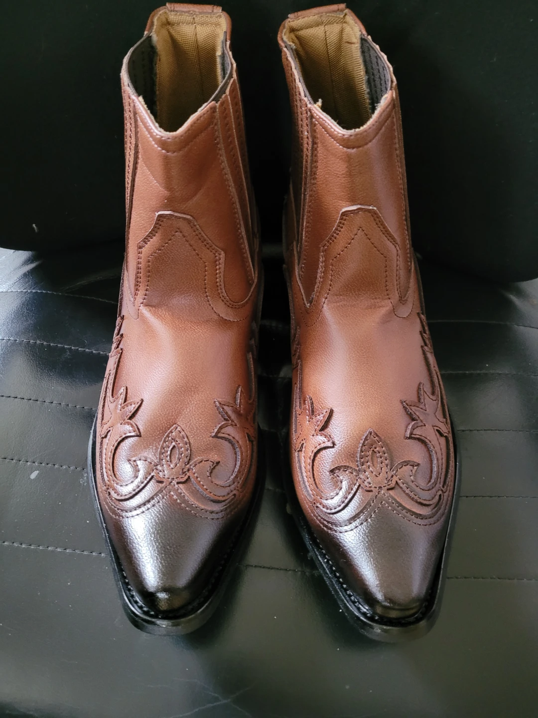 Brown Western Cowboy Boots Size 47