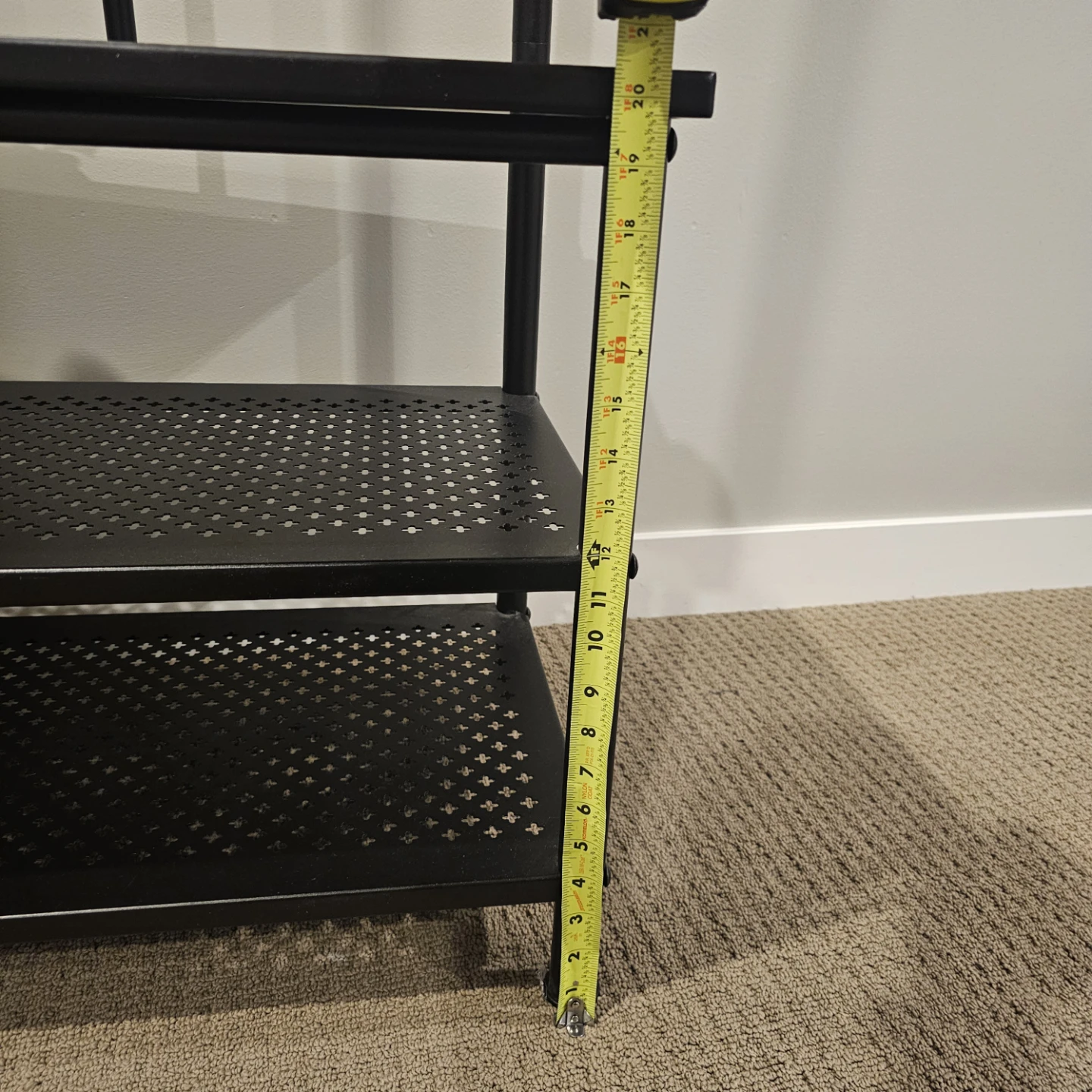 Ikea Black Metal Coat and Shoe Rack - photo 4