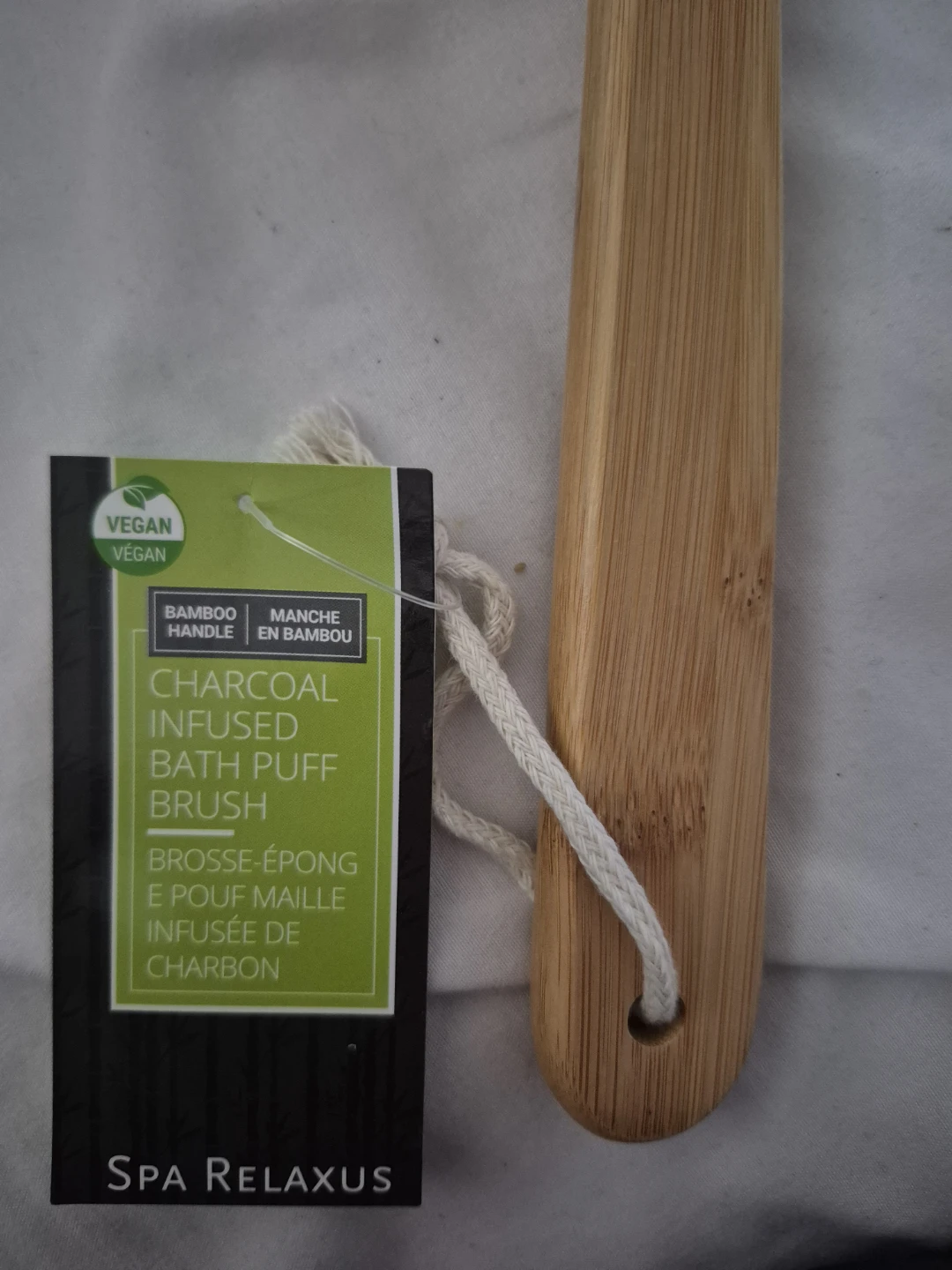 Brand New Spa Relaxus Charcoal Infused Bath Puff Brush - photo 3