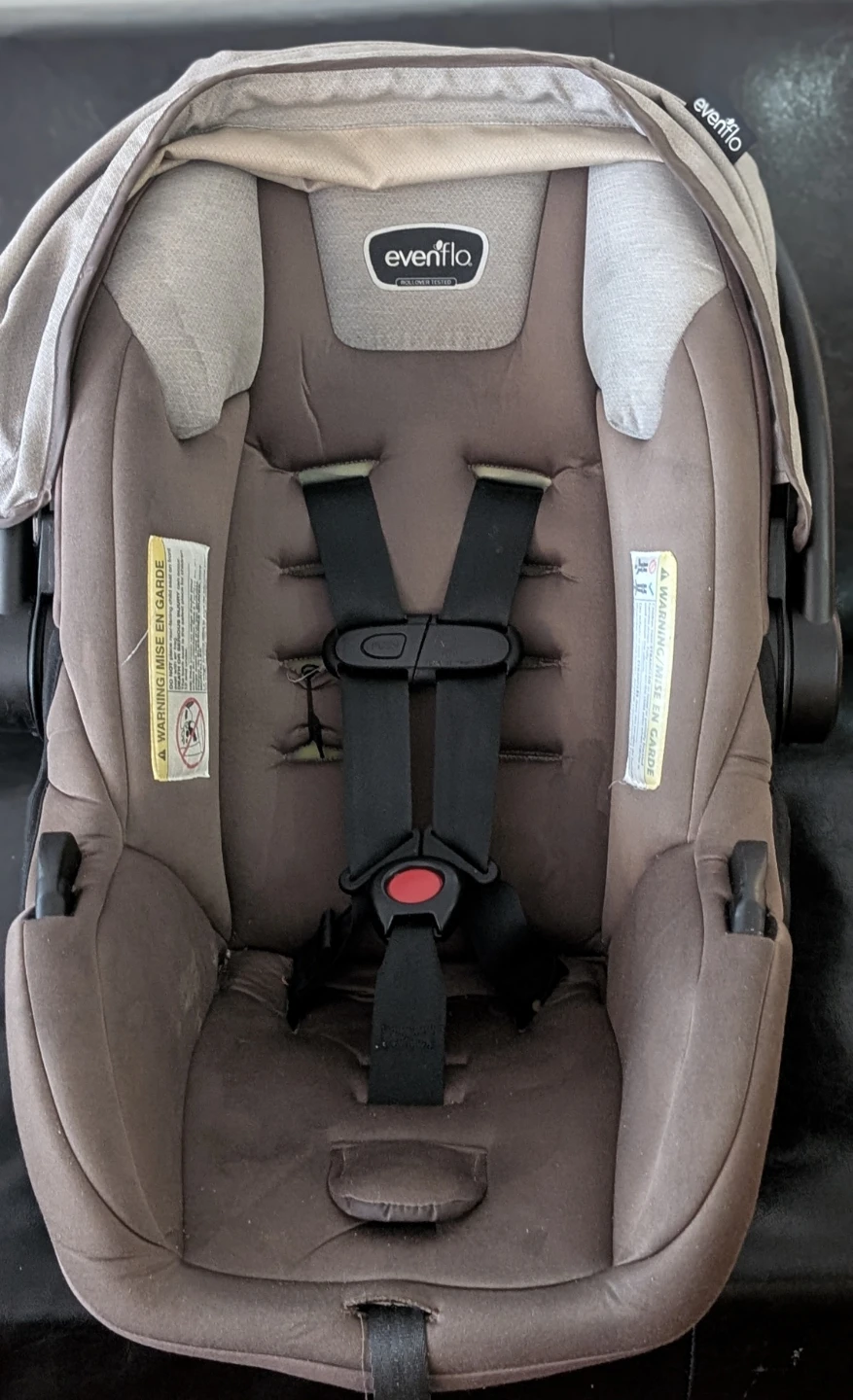 Evenflo LiteMax Infant Car Seat + Base – Sandstone