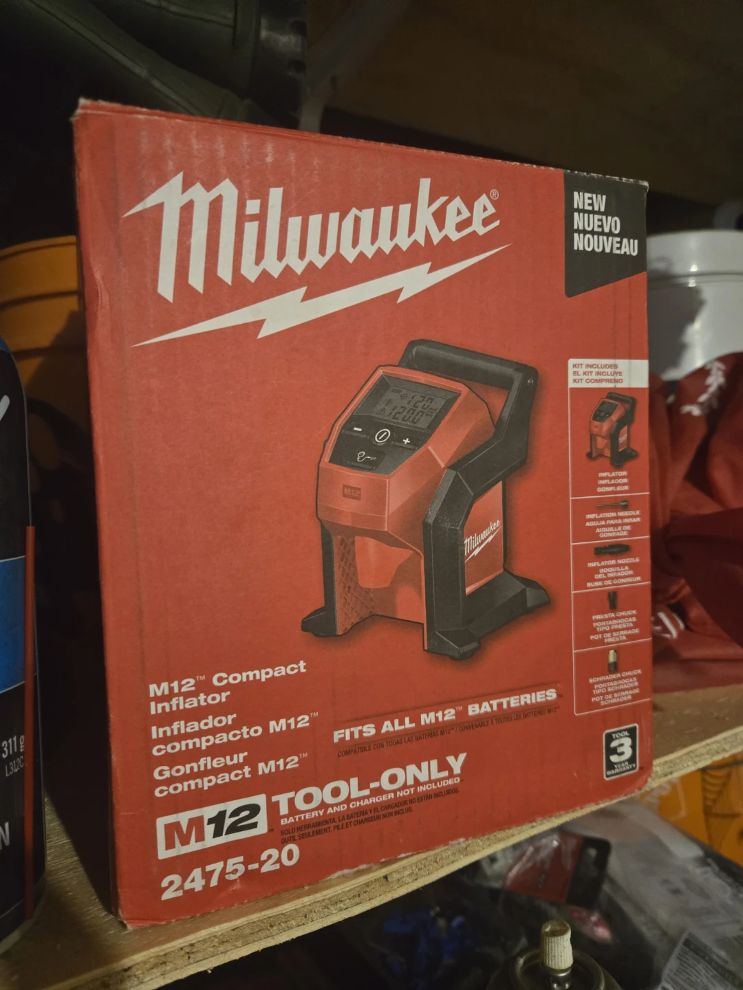 Milwaukee M12 Compact Inflator Tool-Only